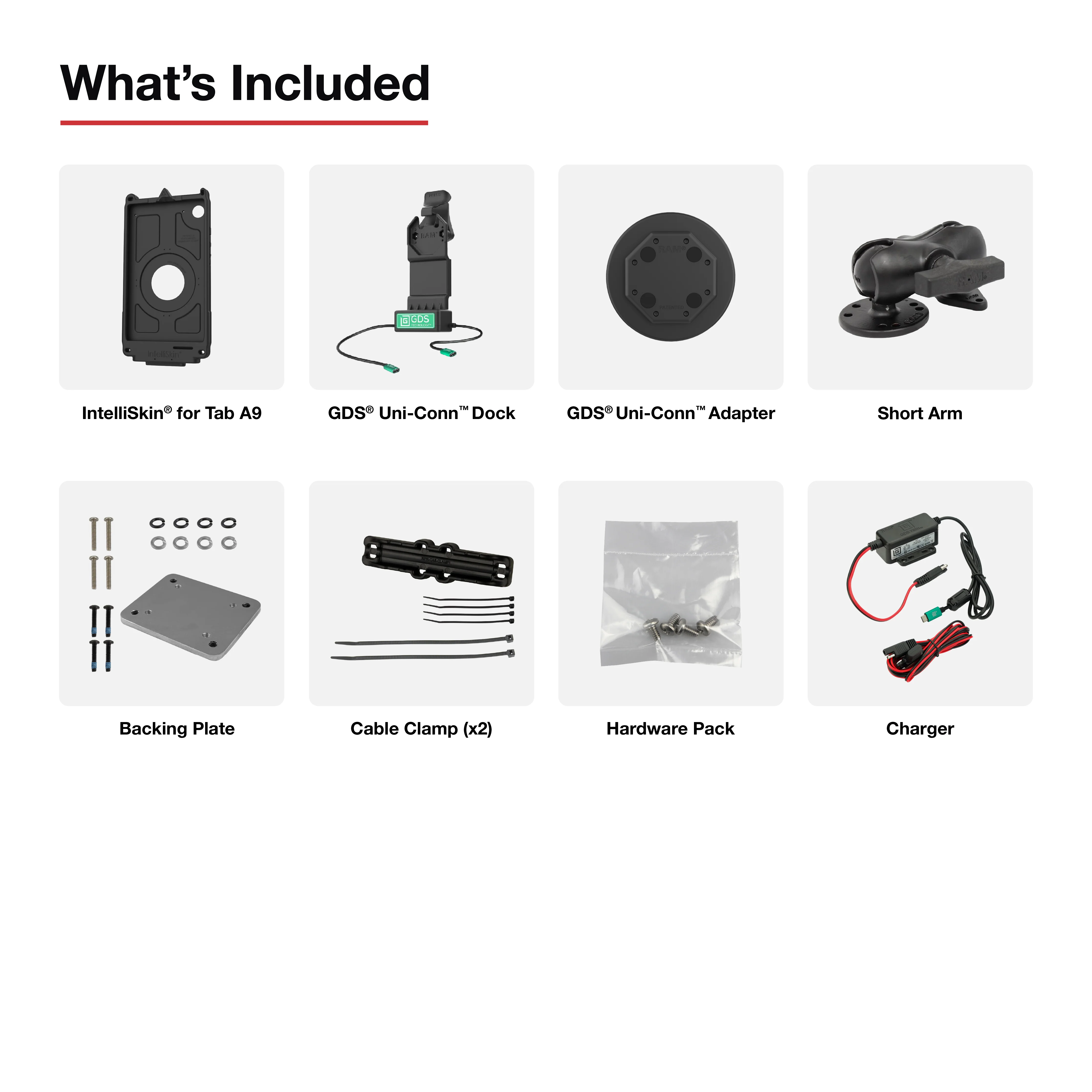 GDS® Uni-Conn™ Vehicle Bundle + Single USB-C for Samsung Tab A9 - Image 4