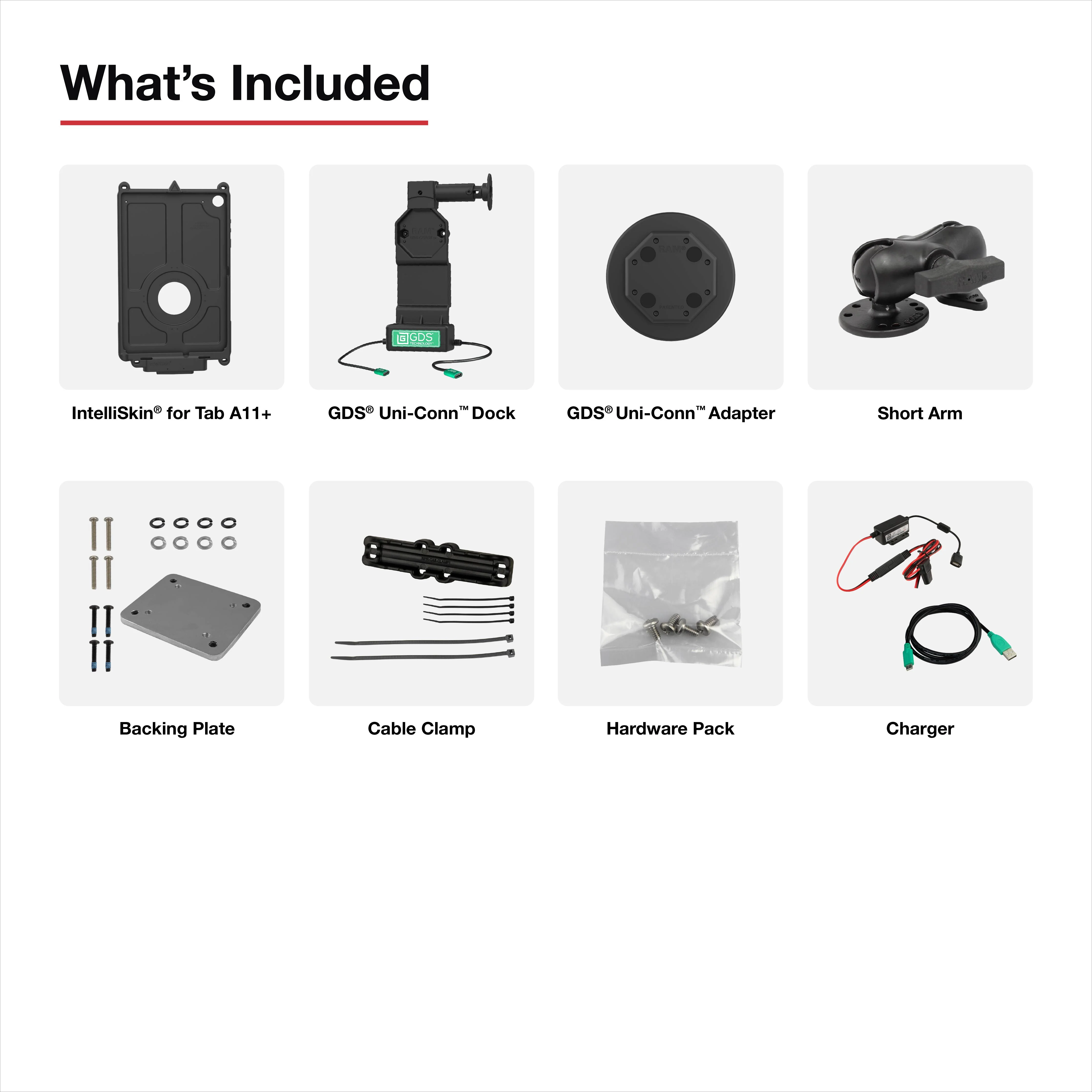 GDS® Uni-Conn™ Vehicle Bundle + Single USB-C for Samsung Tab A11+ - Image 4