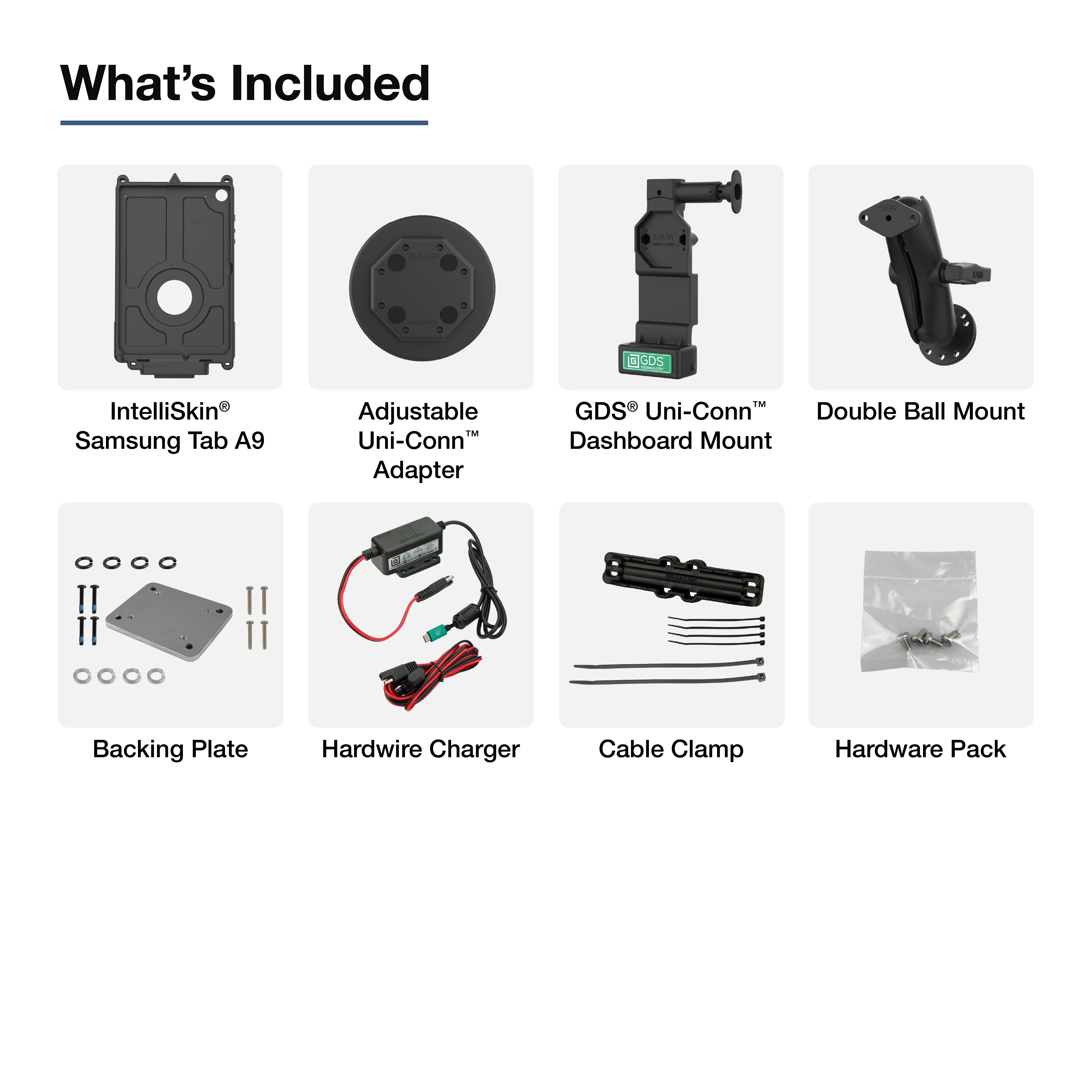 GDS® Uni-Conn™ Vehicle Bundle for Samsung Tab A11 - Image 4