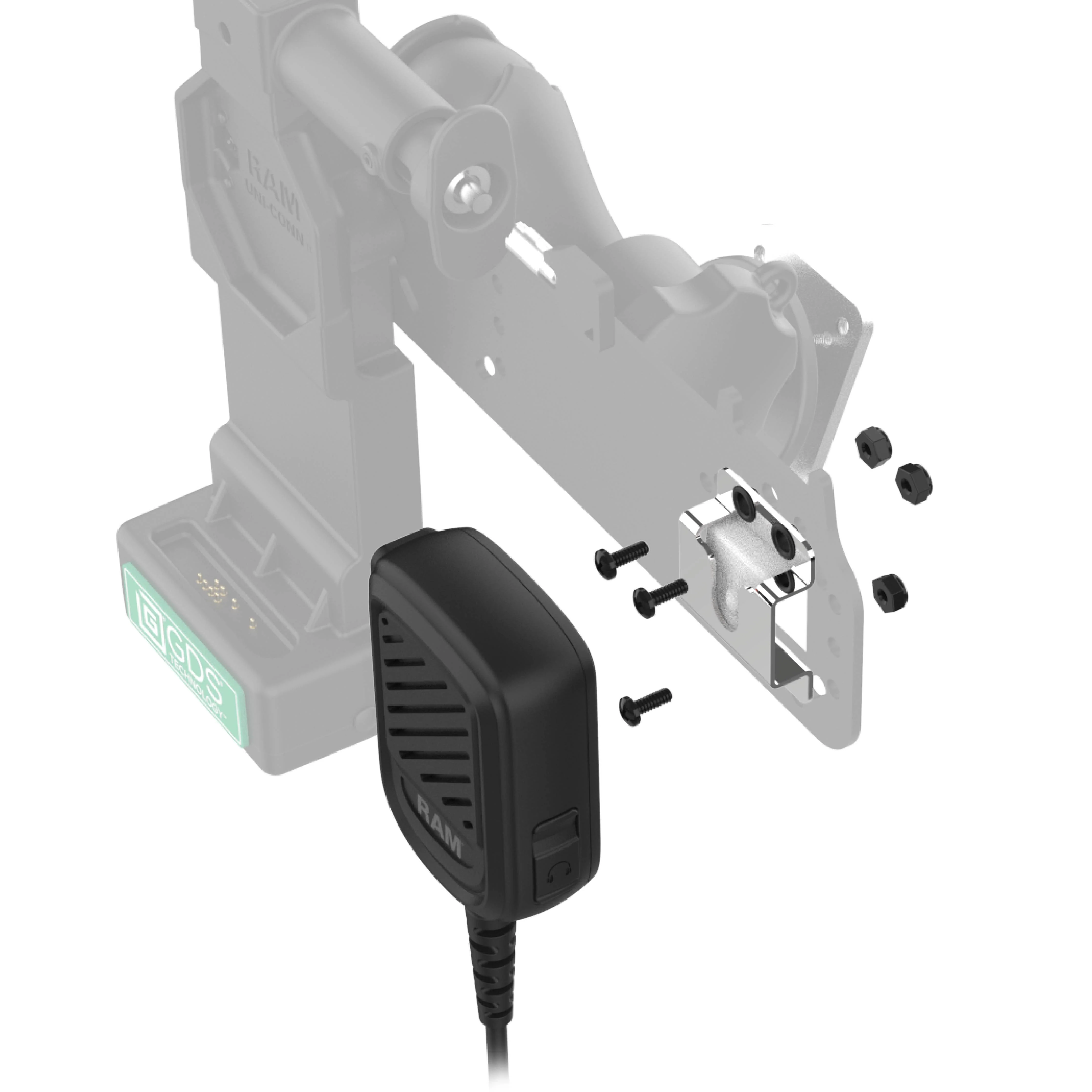 GDS® Uni-Conn™ Locking PTT Remote Speaker Mic Bundle for Kodiak - Image 4