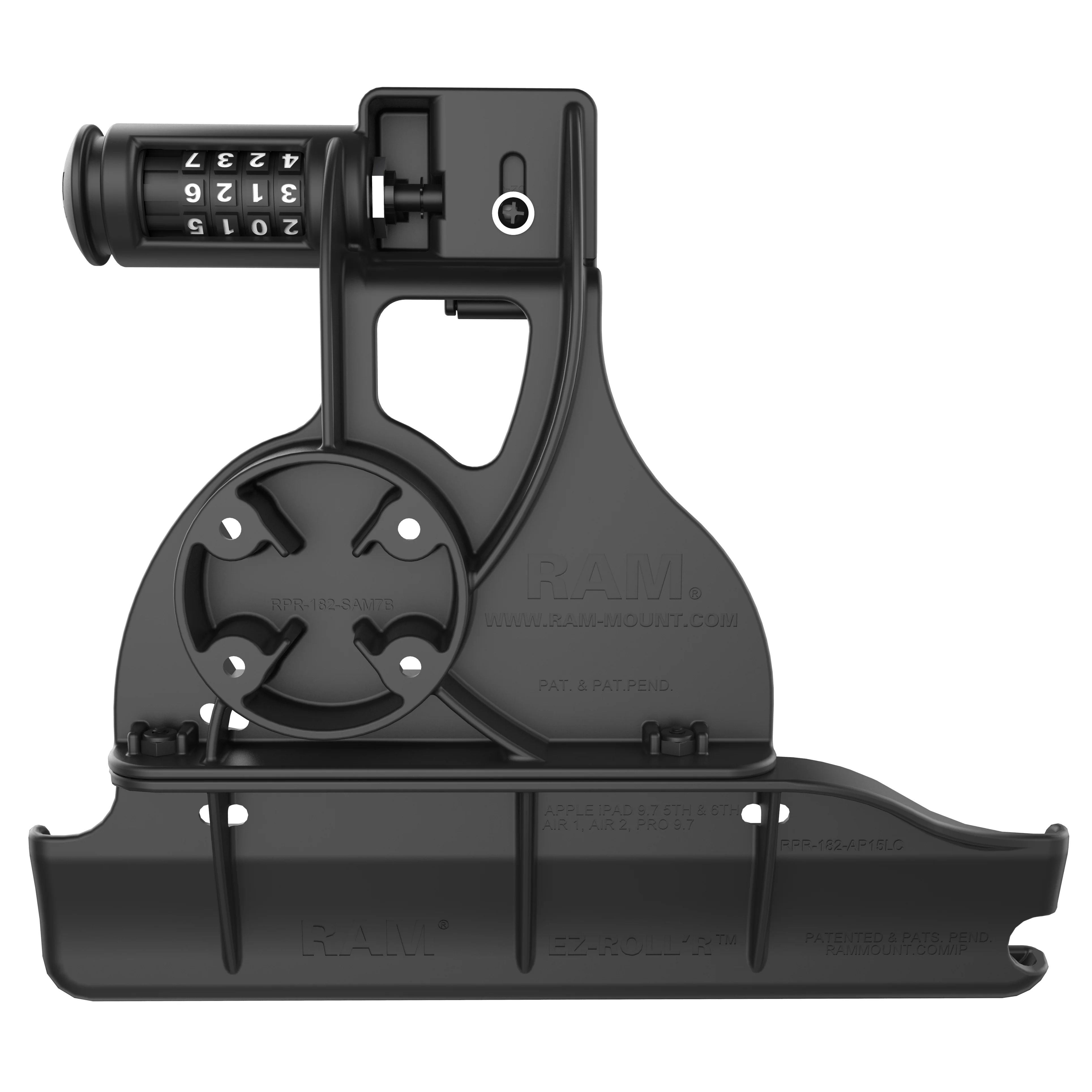 RAM® EZ-Roll'r™ Combo Locking Holder for iPad 6th Gen, Air 2 + More - Image 4