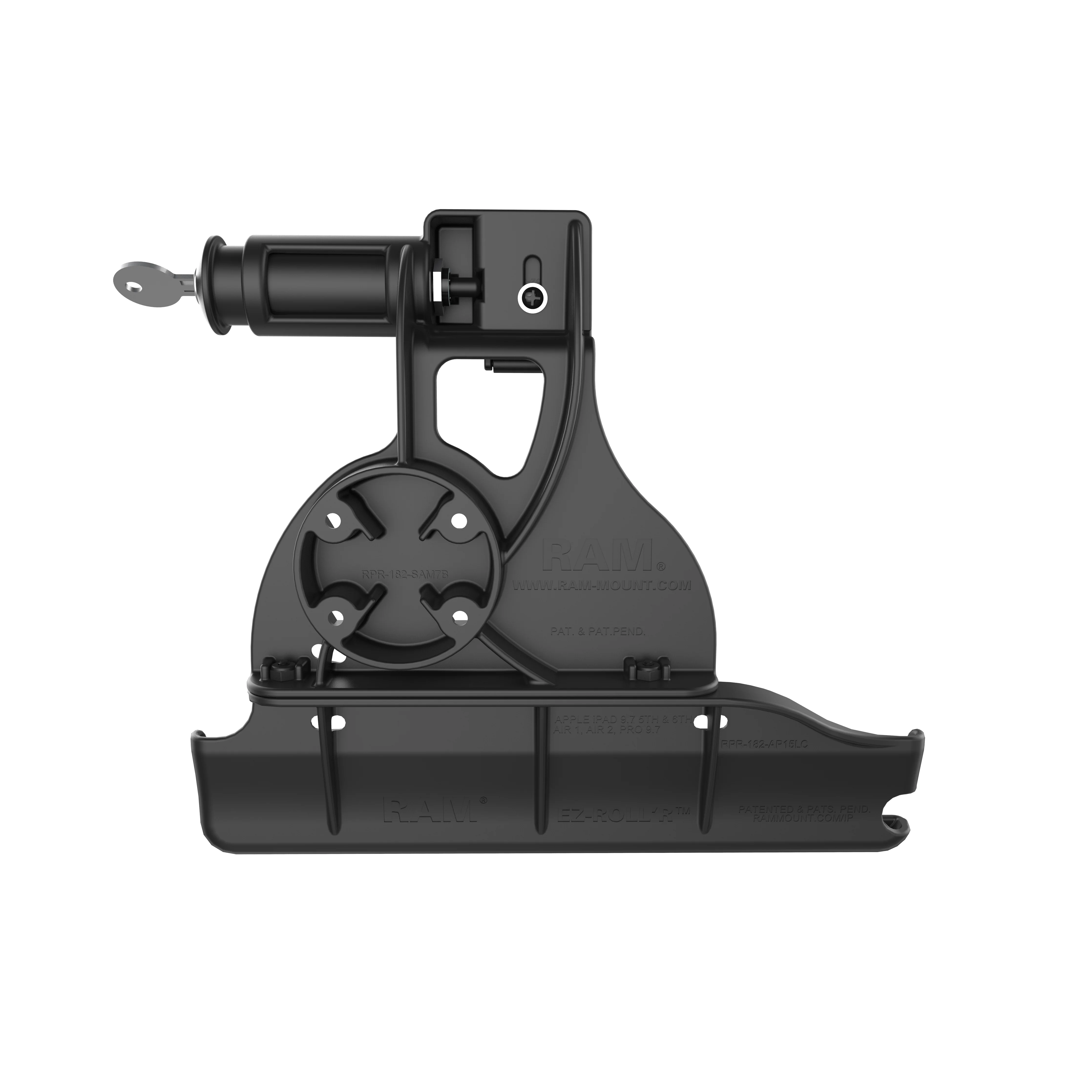 RAM® EZ-Roll'r™ Keyed Locking Holder for iPad 6th Gen, Air 2 + More - Image 4