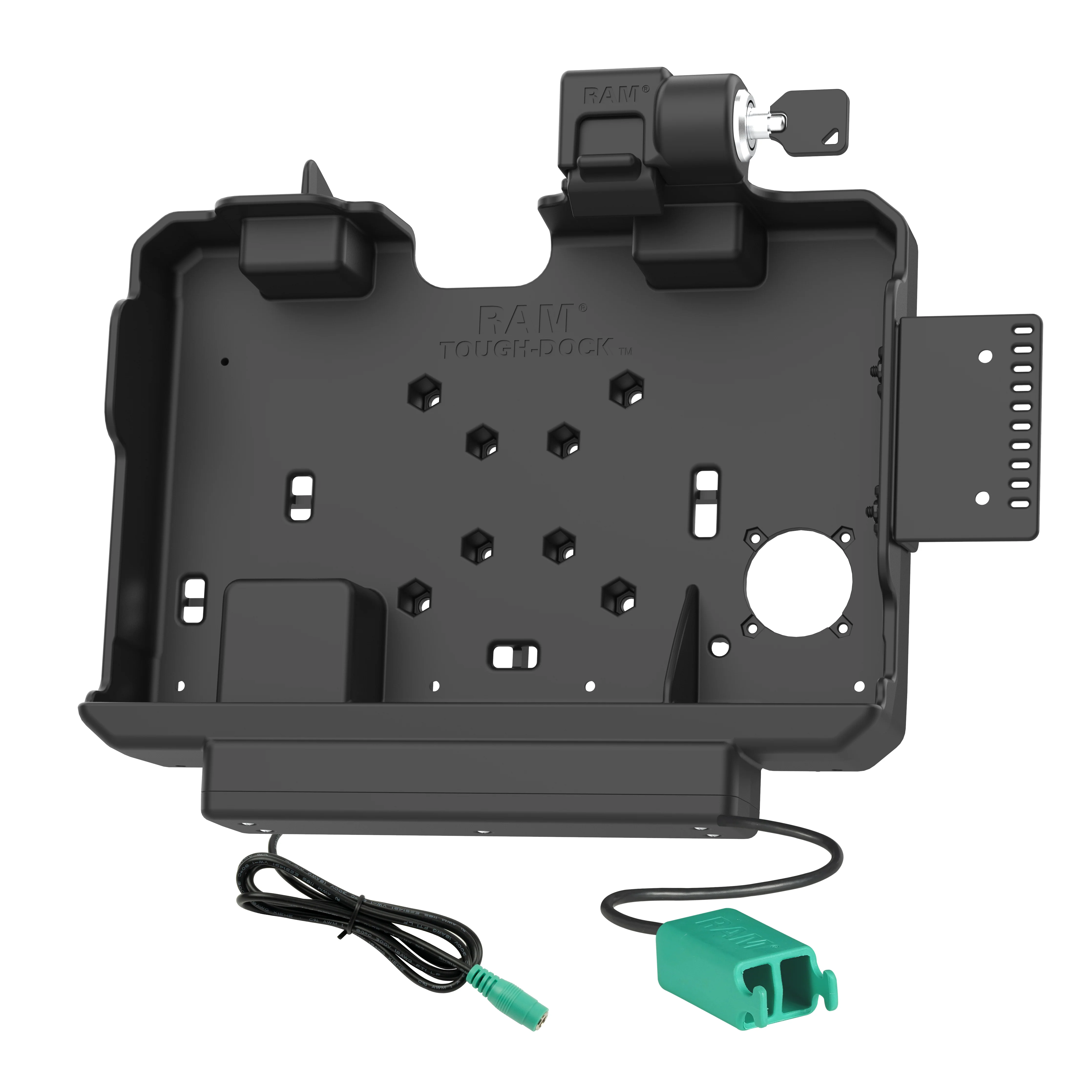 RAM® Locking Power + Dual USB Data Dock for Getac ZX10 - Image 2