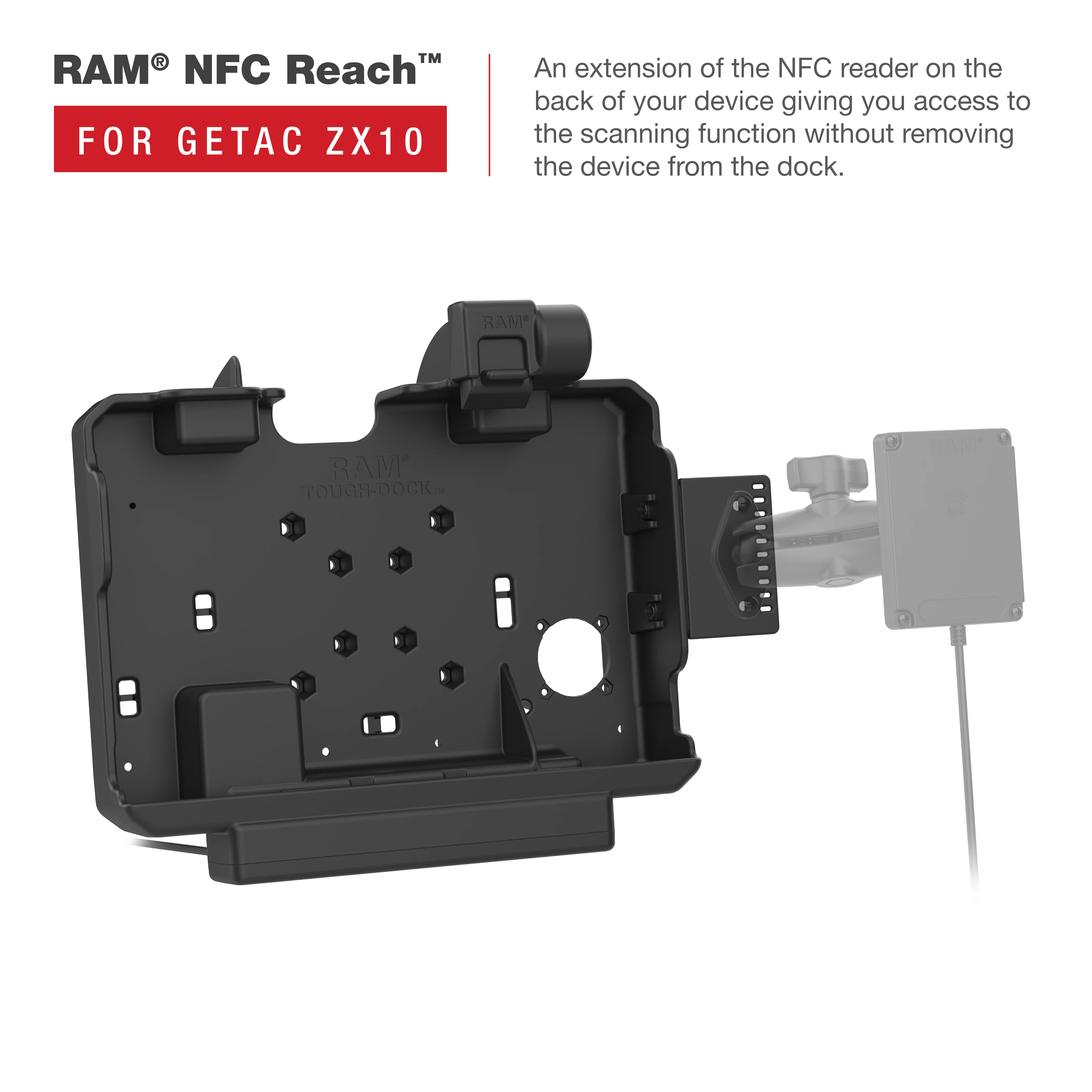 RAM® Power + Data Dock for Getac ZX10 - Image 6