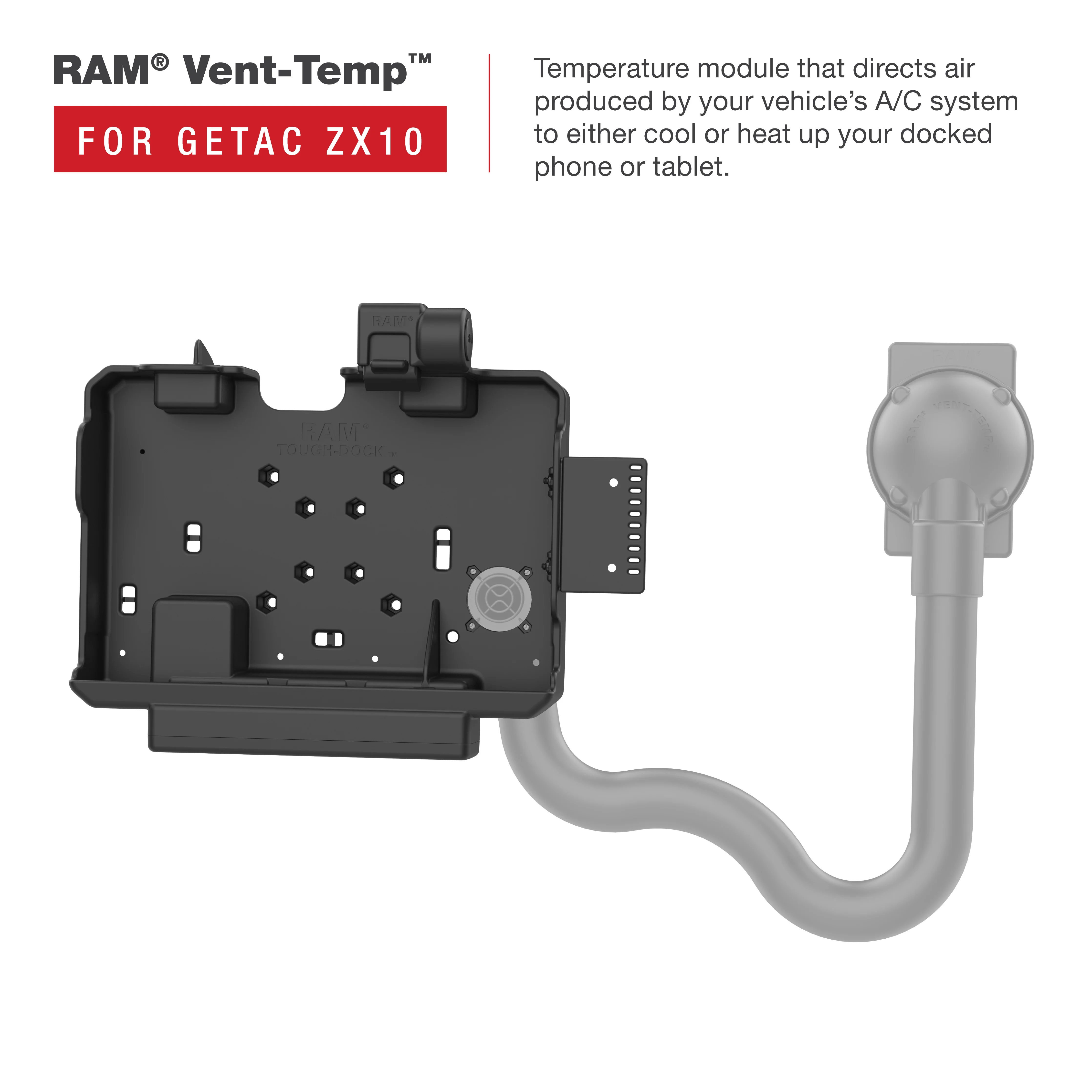 RAM® Form-Fit Powered Dock for Getac ZX10 - Image 4
