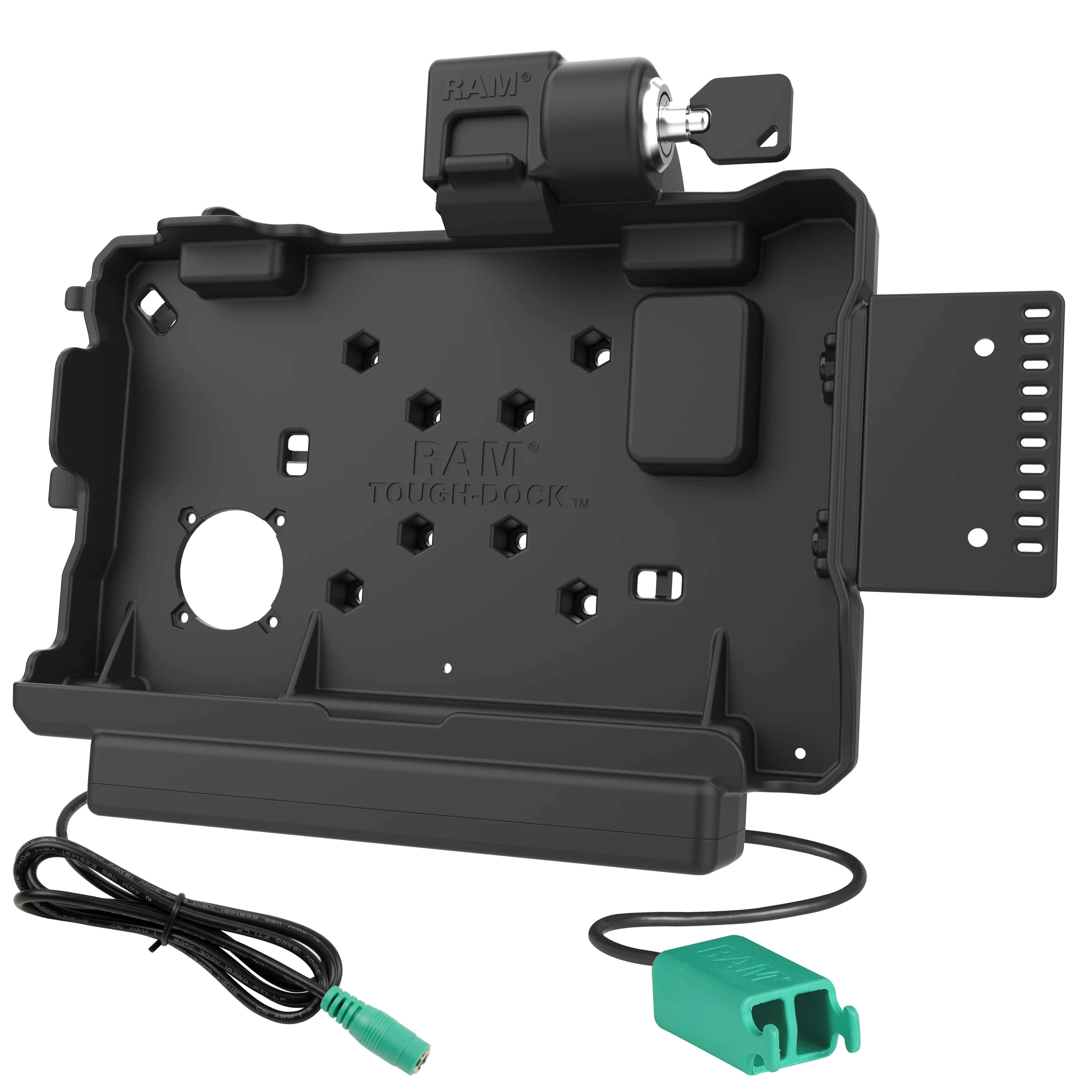 RAM® Locking Power + Dual USB Data Dock for Getac ZX80 - Image 2