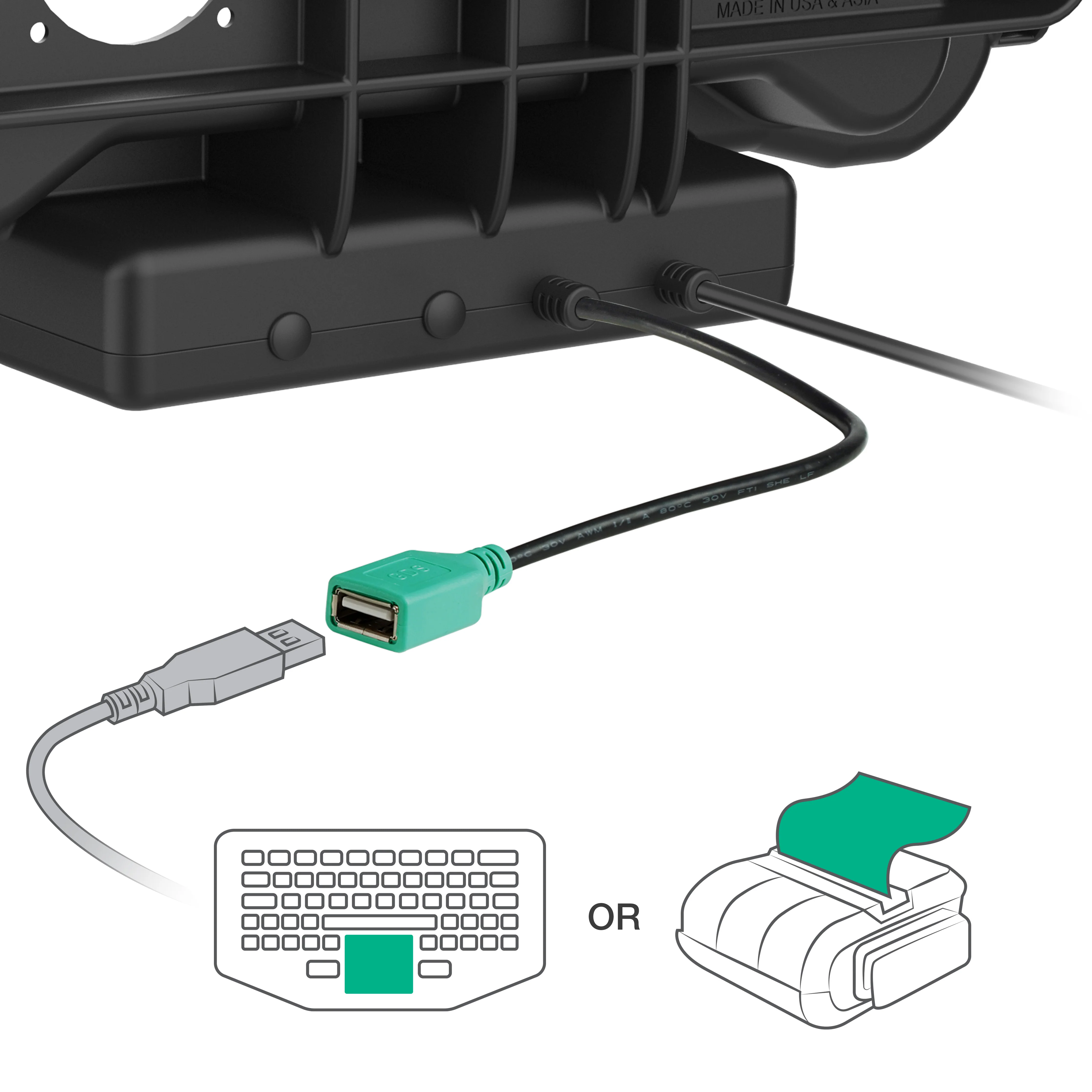 RAM® Locking Power + Data Dock for Honeywell ScanPal EDA10A - Image 5