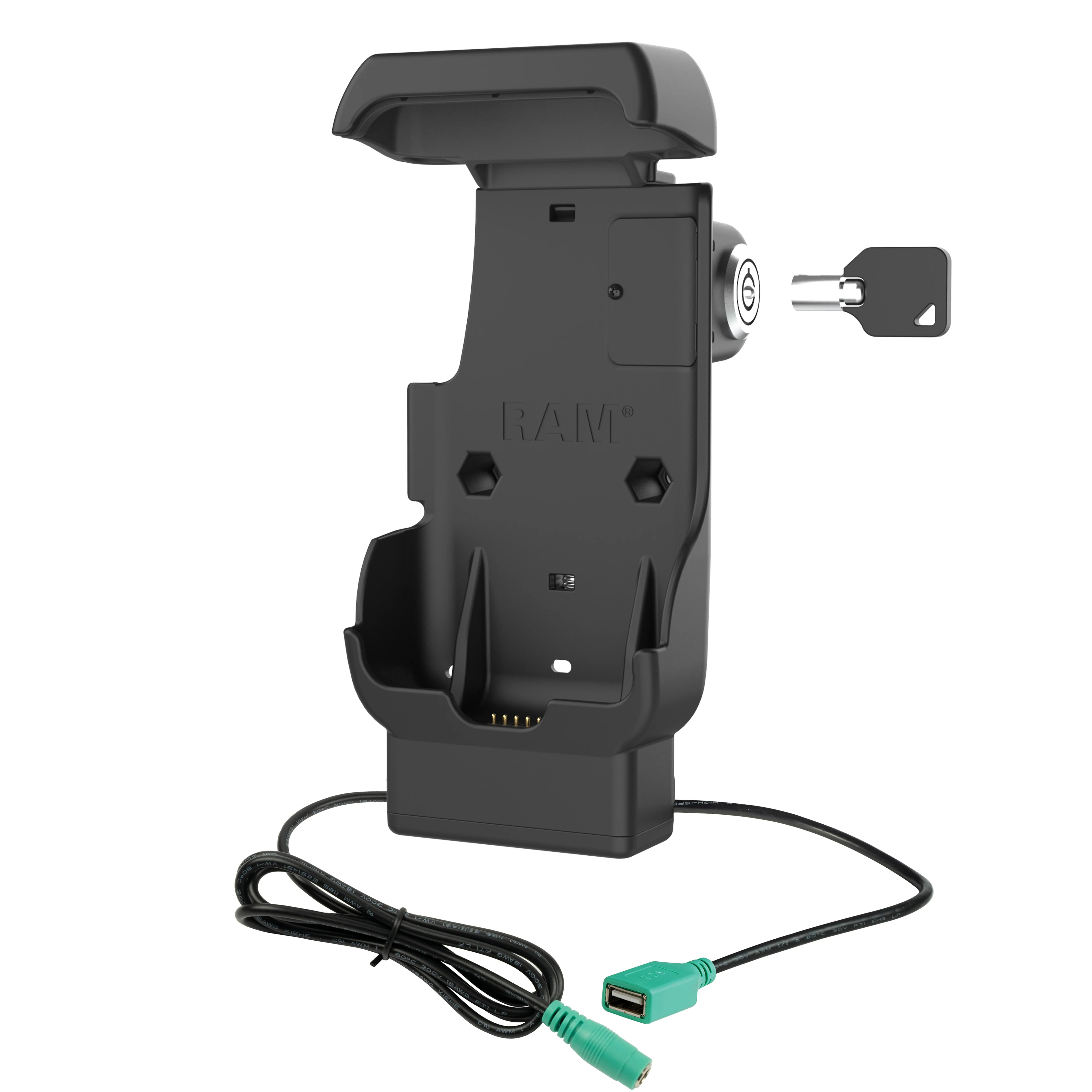 RAM® Locking Powered Dock + USB-A for Honeywell CT40/45/47 - Image 2
