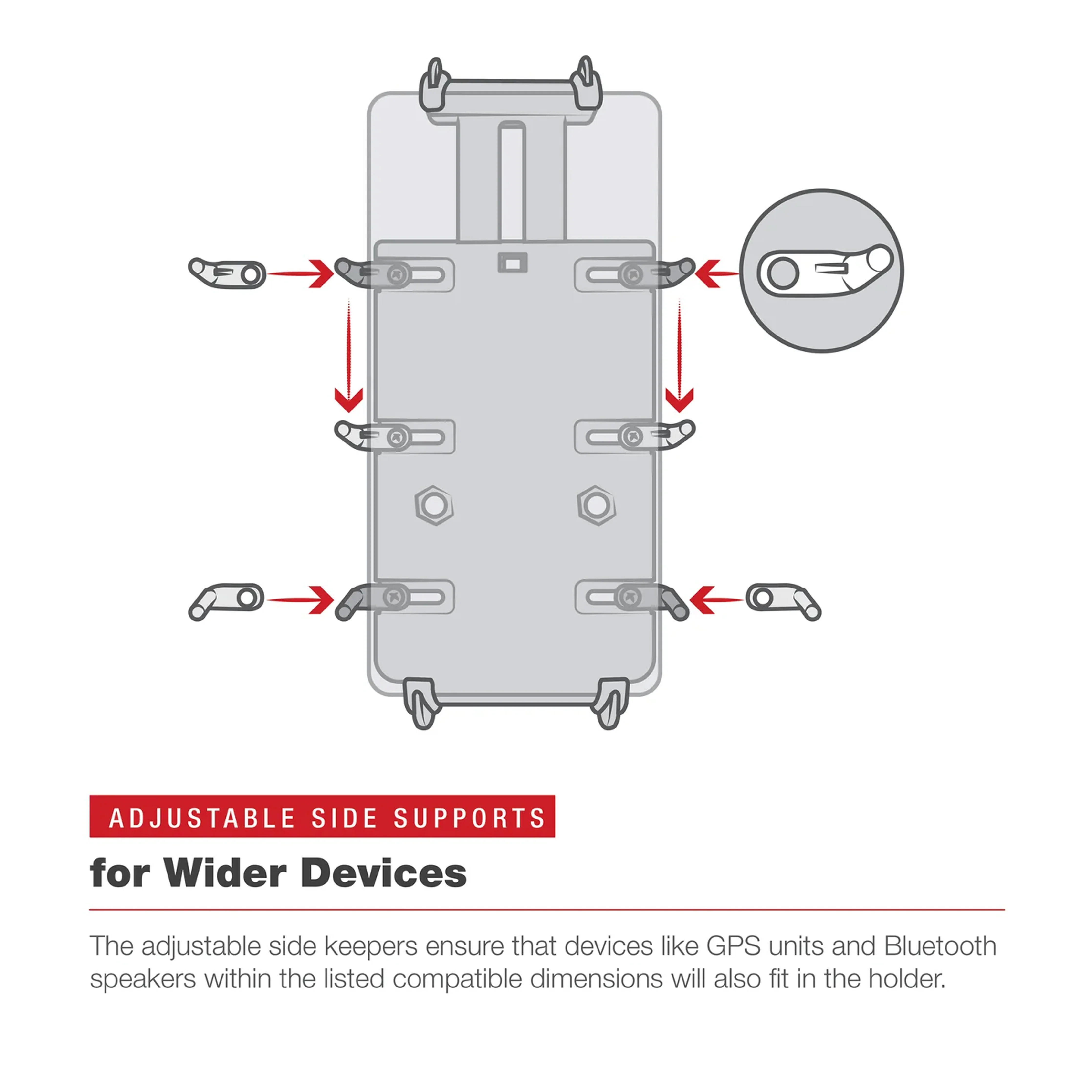 RAM® Quick-Grip™ XL Phone Mount with Rotating Low-Profile Tough-Claw™ - Image 4