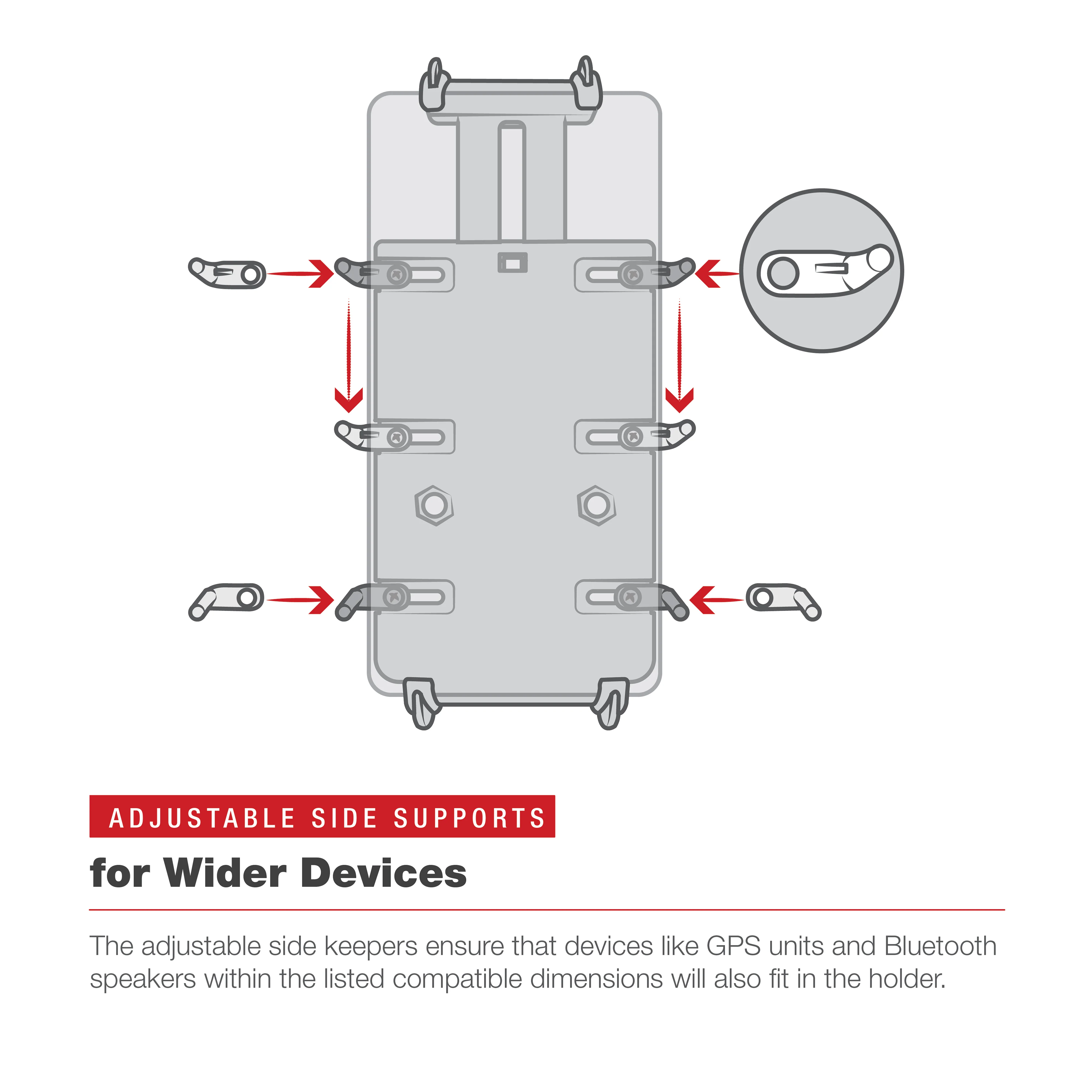 RAM® Quick-Grip™ XL Phone Mount with Low-Profile Tough-Claw™ - Image 4