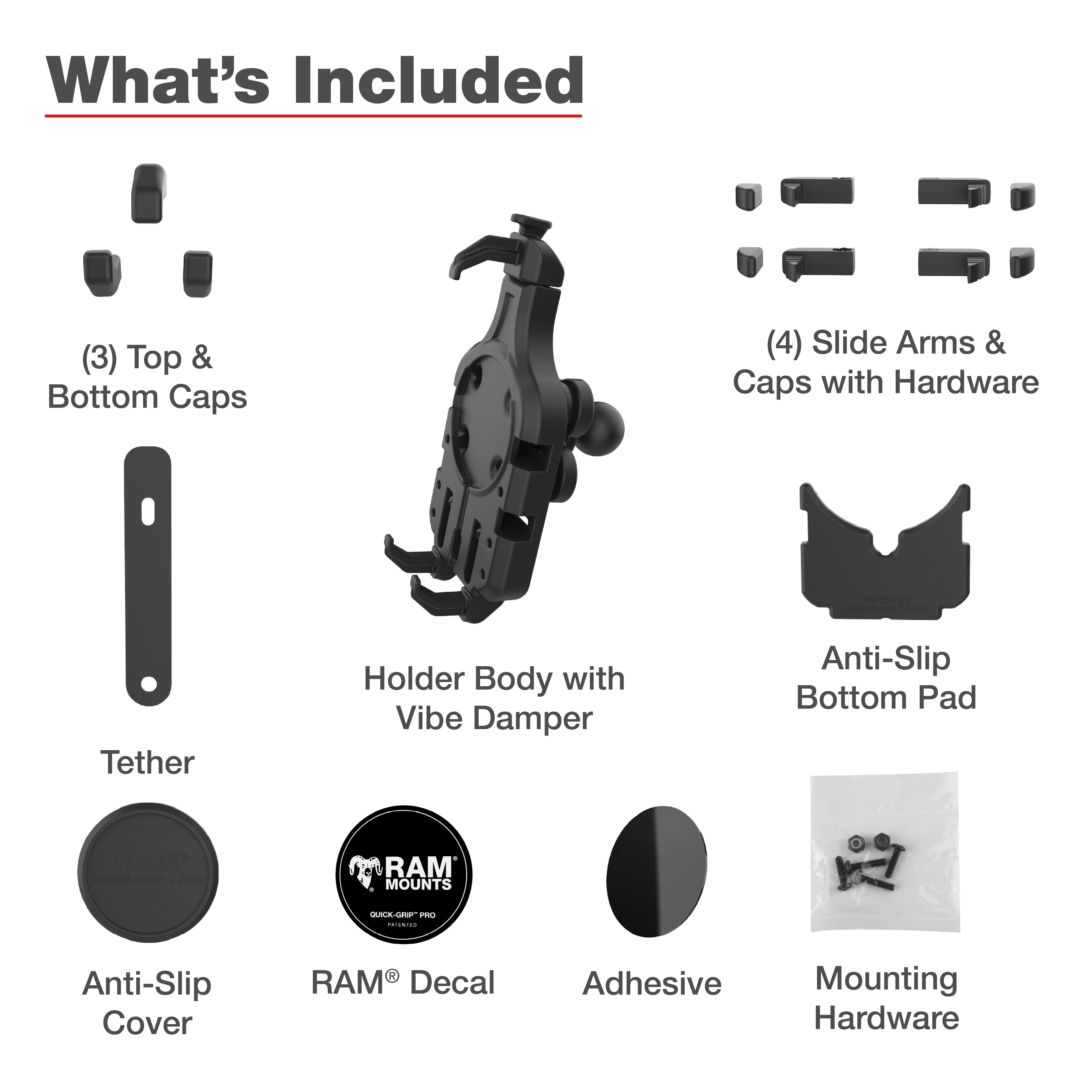 RAM® Quick-Grip™ Pro Phone Holder with Ball & Vibration Damper - Image 6