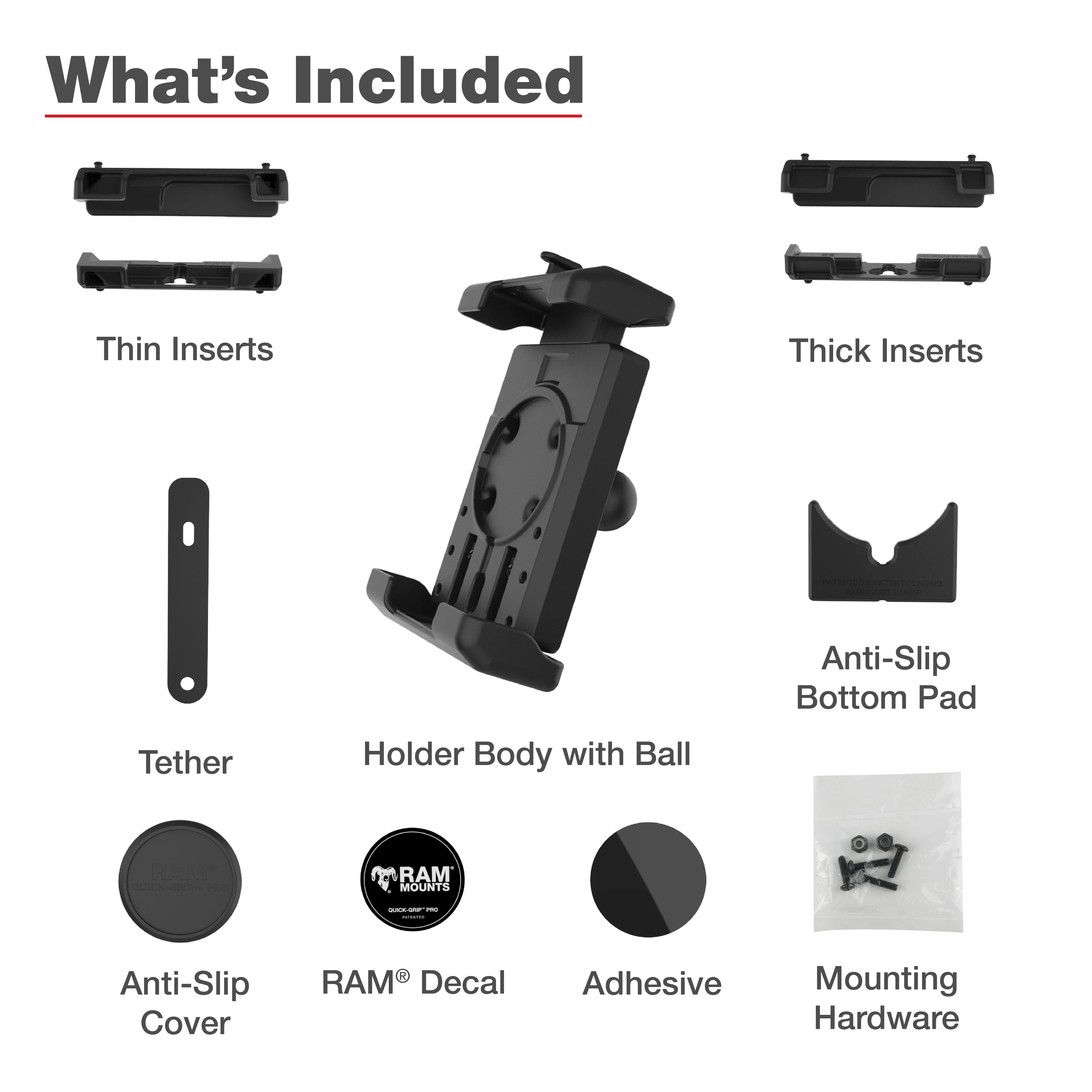 RAM® Quick-Grip™ Pro XL Phone Holder with Ball - Image 7