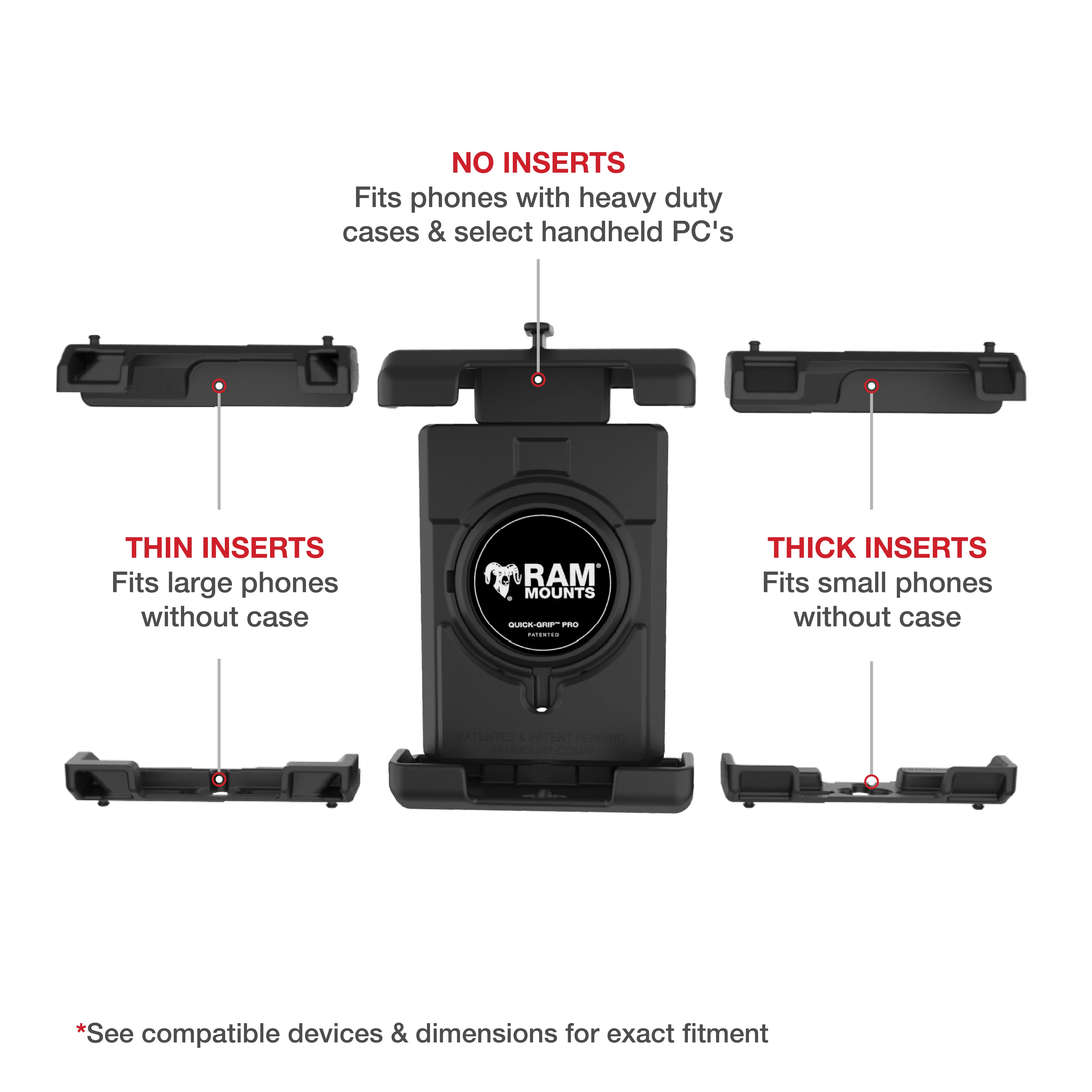 RAM® Quick-Grip™ Pro XL Phone Holder with Ball & Vibration Damper - Image 5