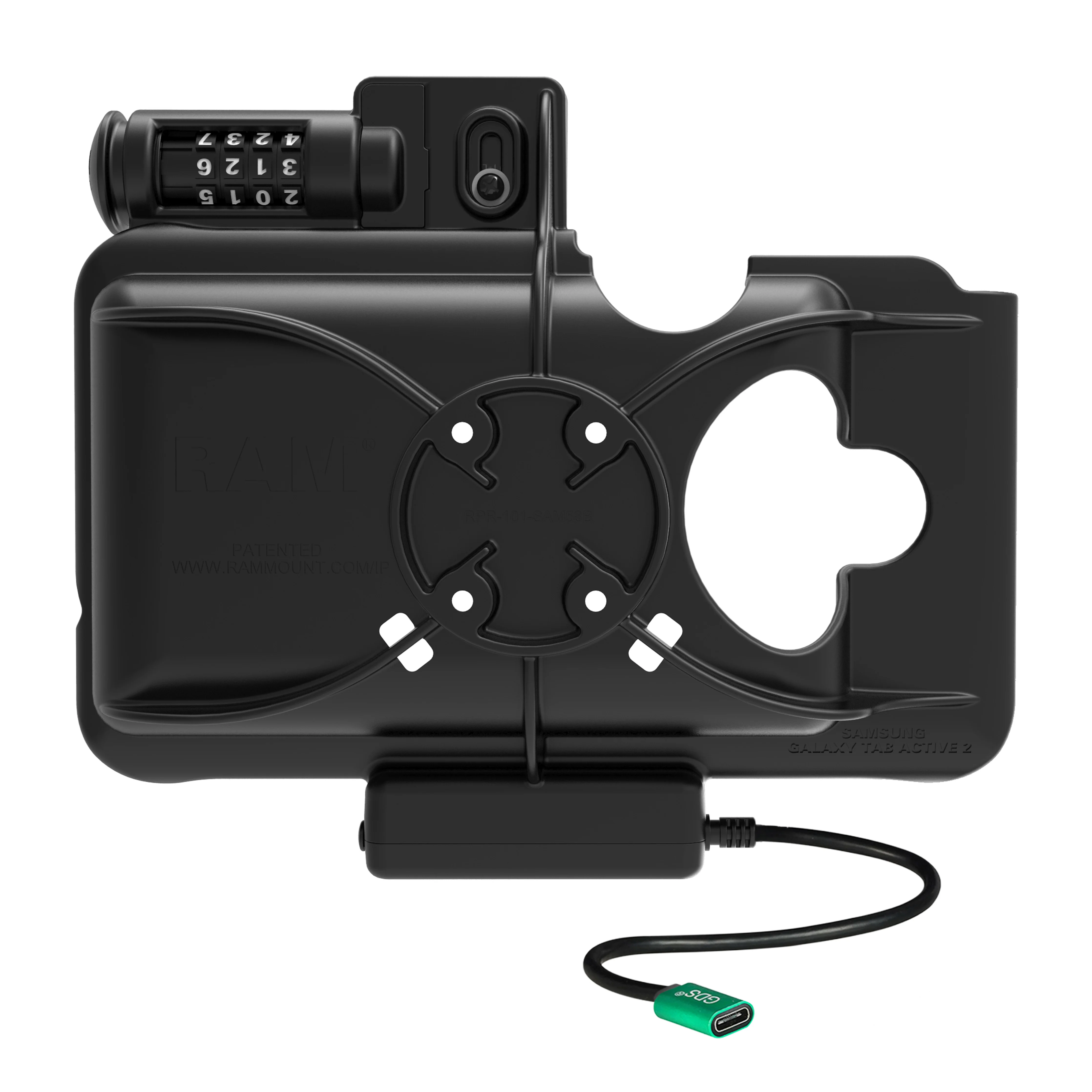 RAM® Combo Locking USB-C Powered Dock for Samsung Tab Active5 & 3 - Image 4