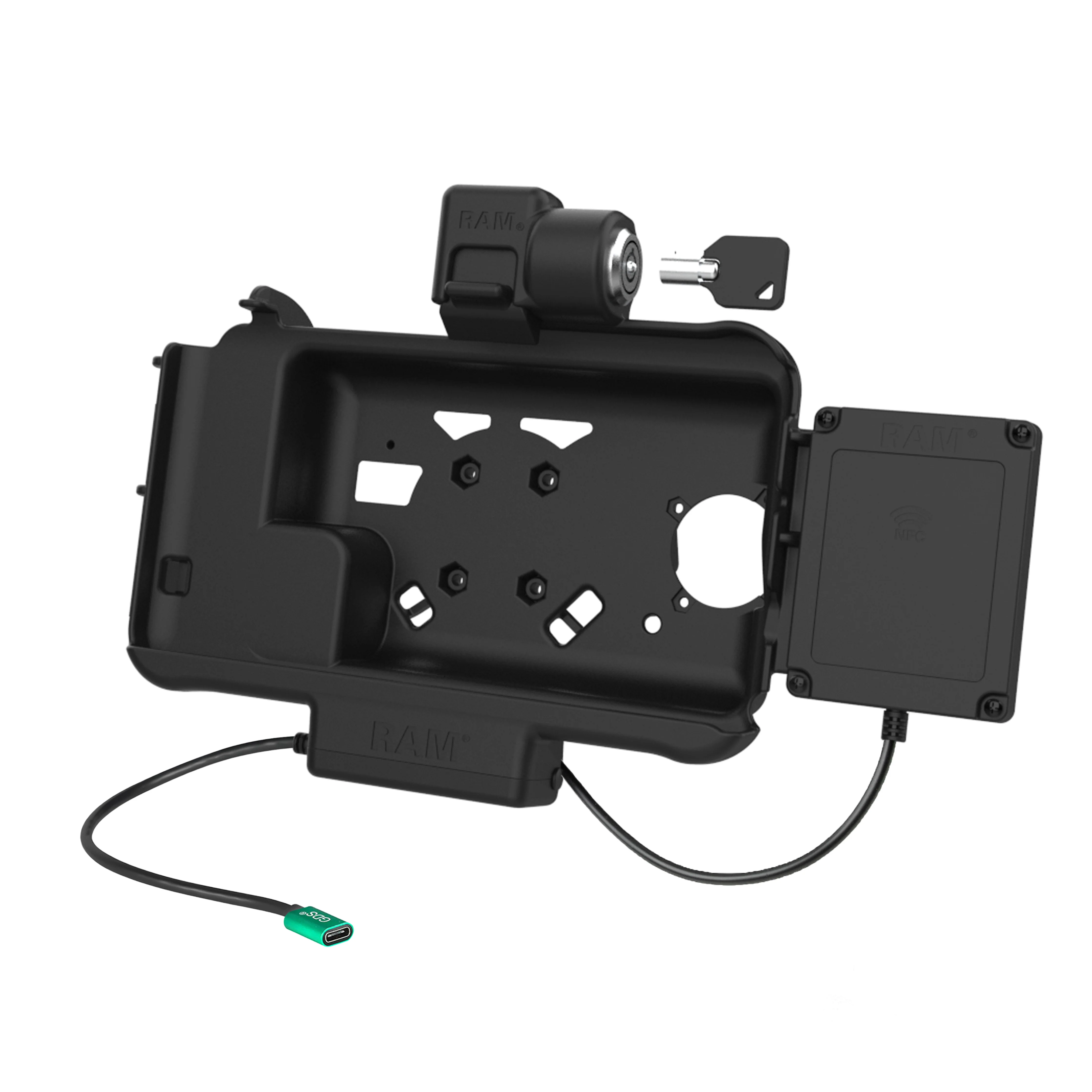 RAM® Locking USB-C Powered Dock for Tab Active5 & 3 with NFC Extender - Image 2