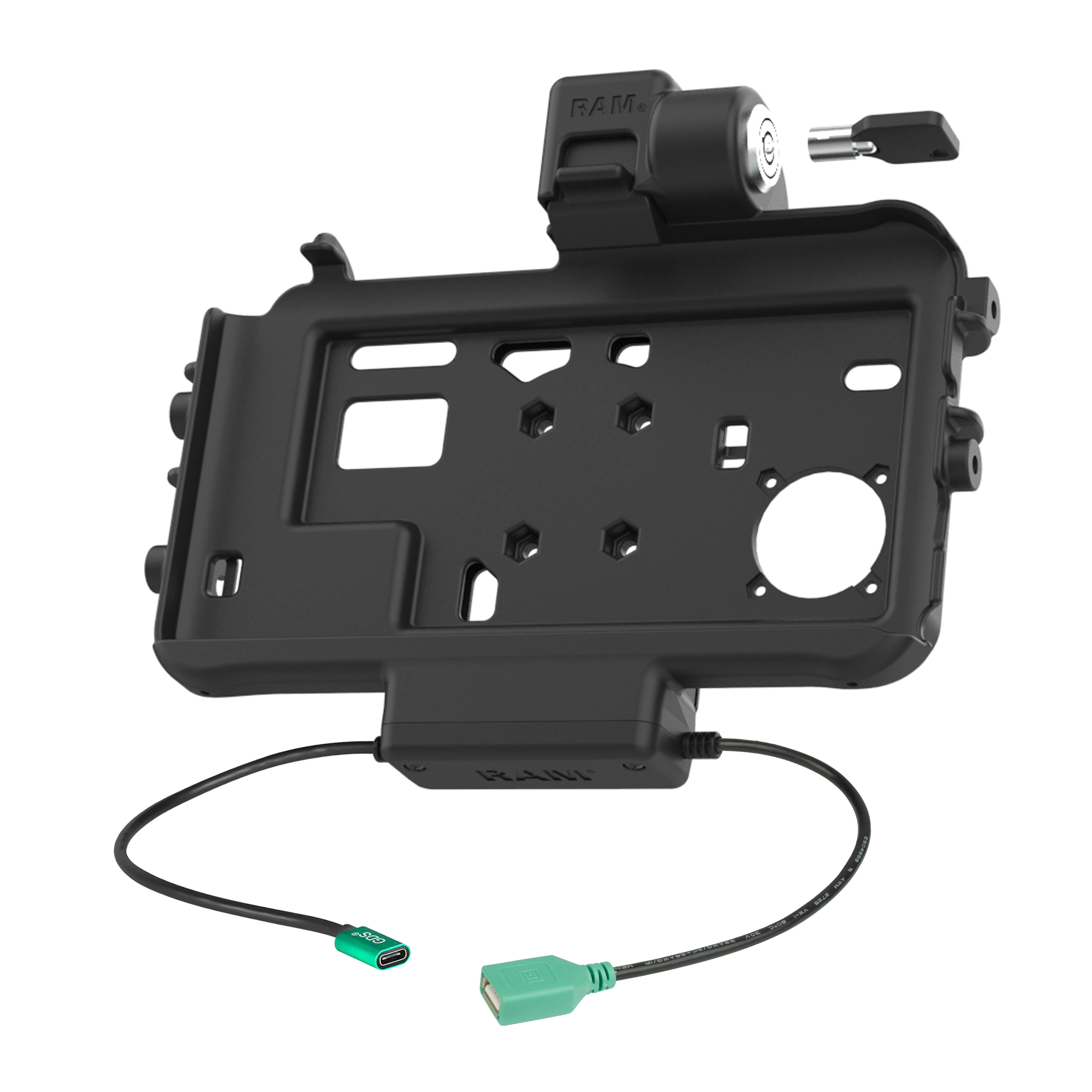 RAM® Thin-Dock™ Locking Power + Single USB Dock for Tab Active5 & 3 - Image 2