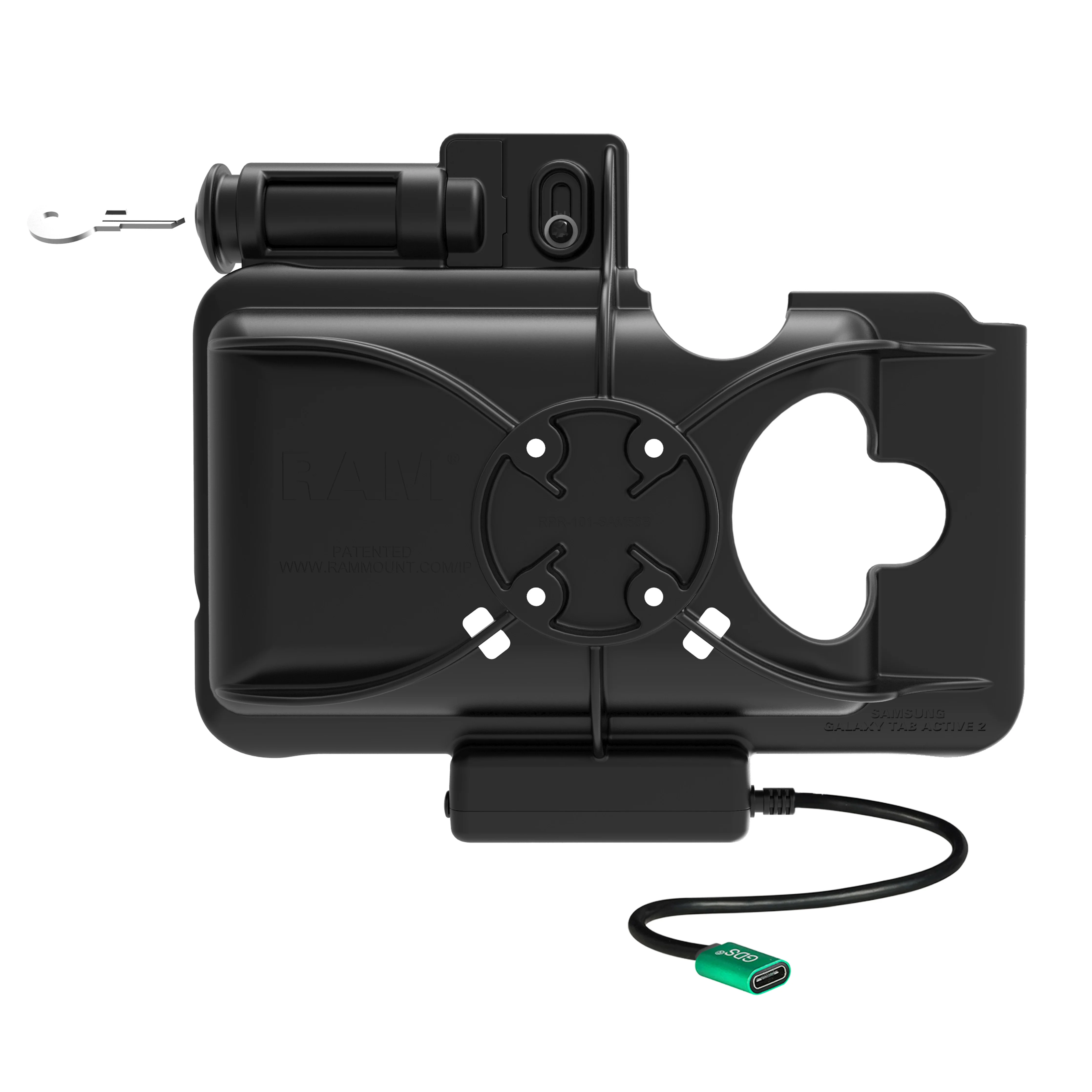 RAM® Key Locking USB-C Powered Dock for Samsung Tab Active5 & 3 - Image 3