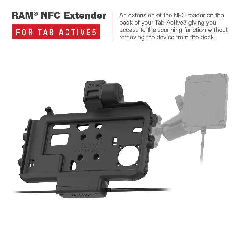 RAM® Thin-Dock™ Power + Single USB Dock for Tab Active5 & 3 - Image 5