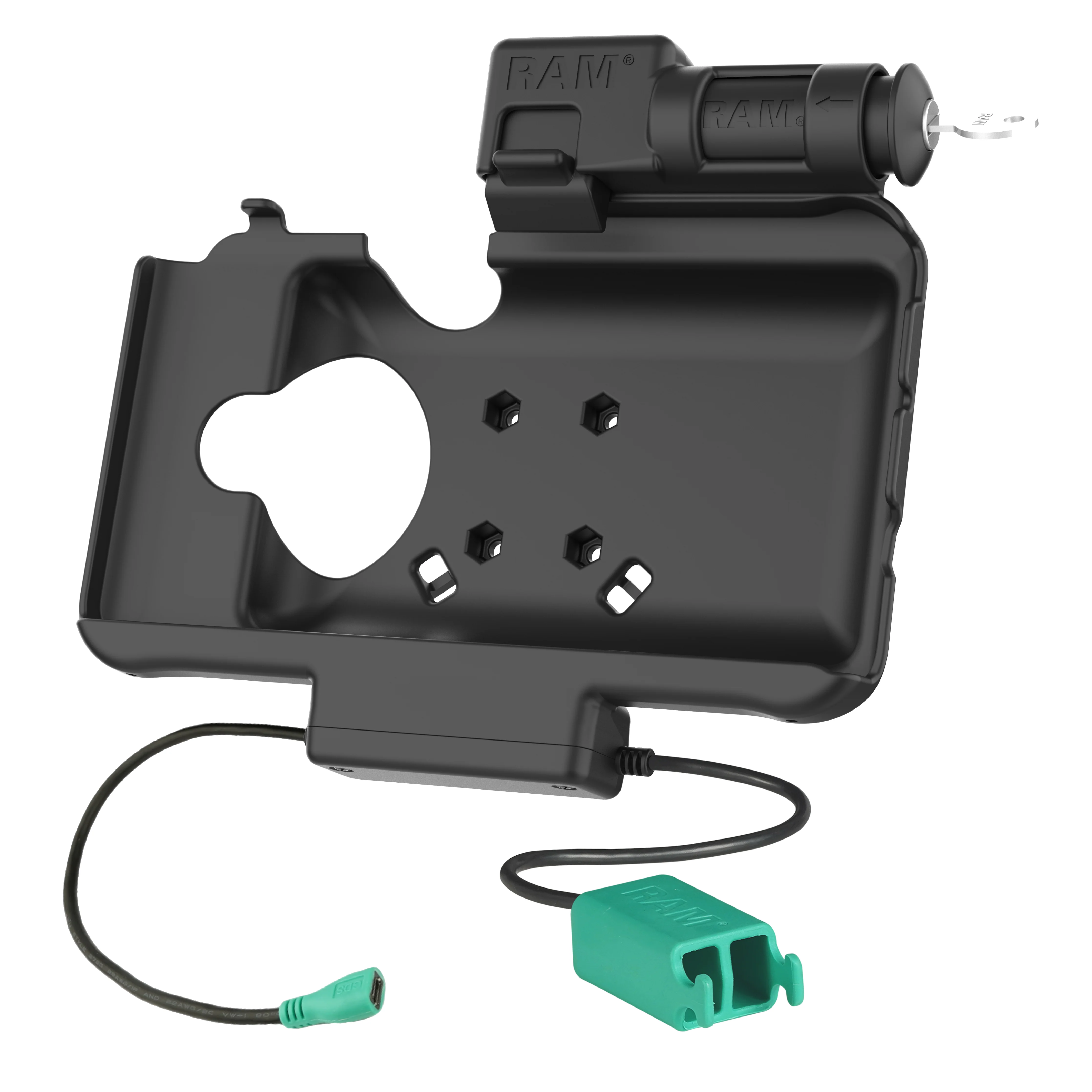 RAM® Key Locking Power + Dual USB Dock for Samsung Tab Active5 & 3 - Image 2