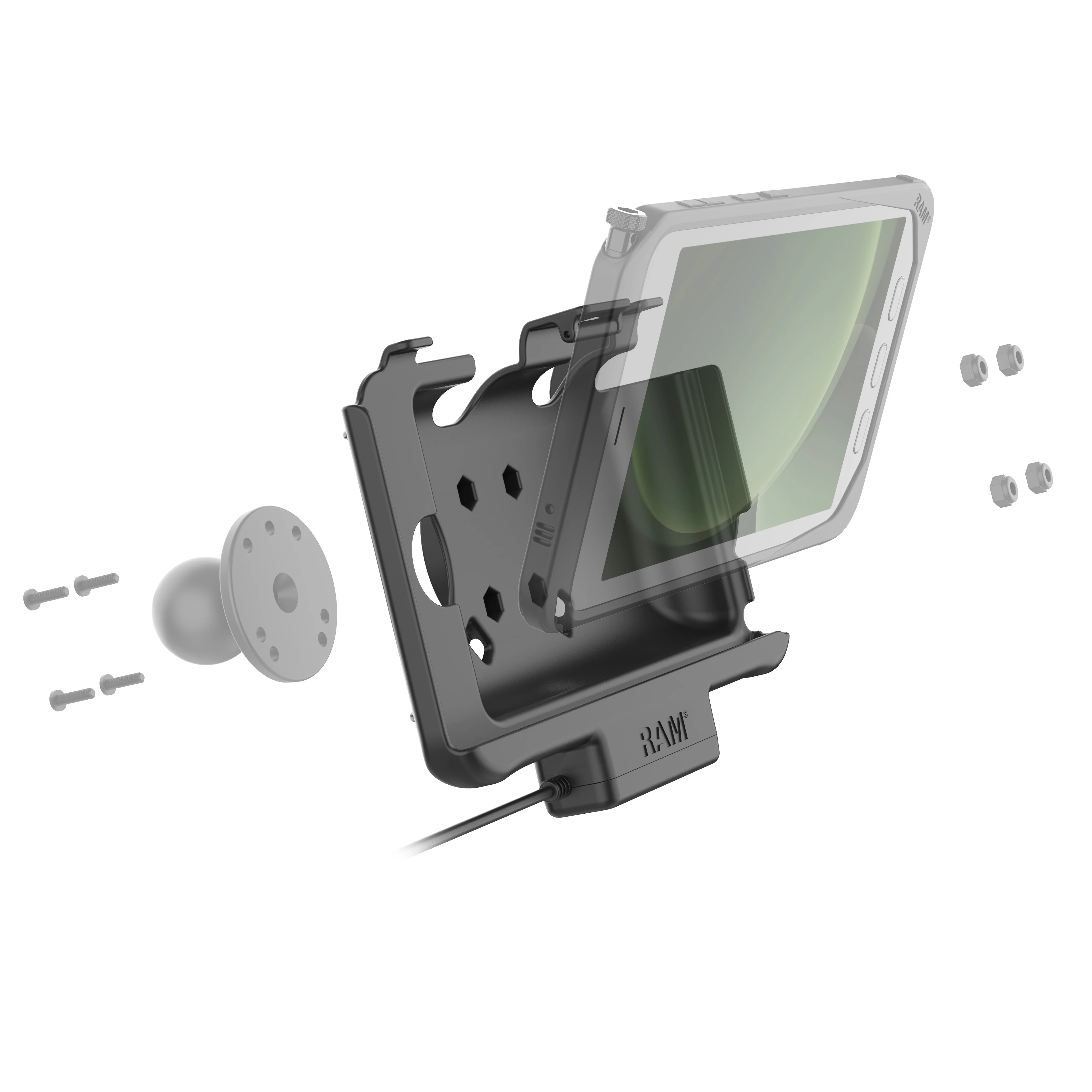 RAM® USB-C Powered Dock for Tab Active5 & 3 with Hardwire Charger - Image 4
