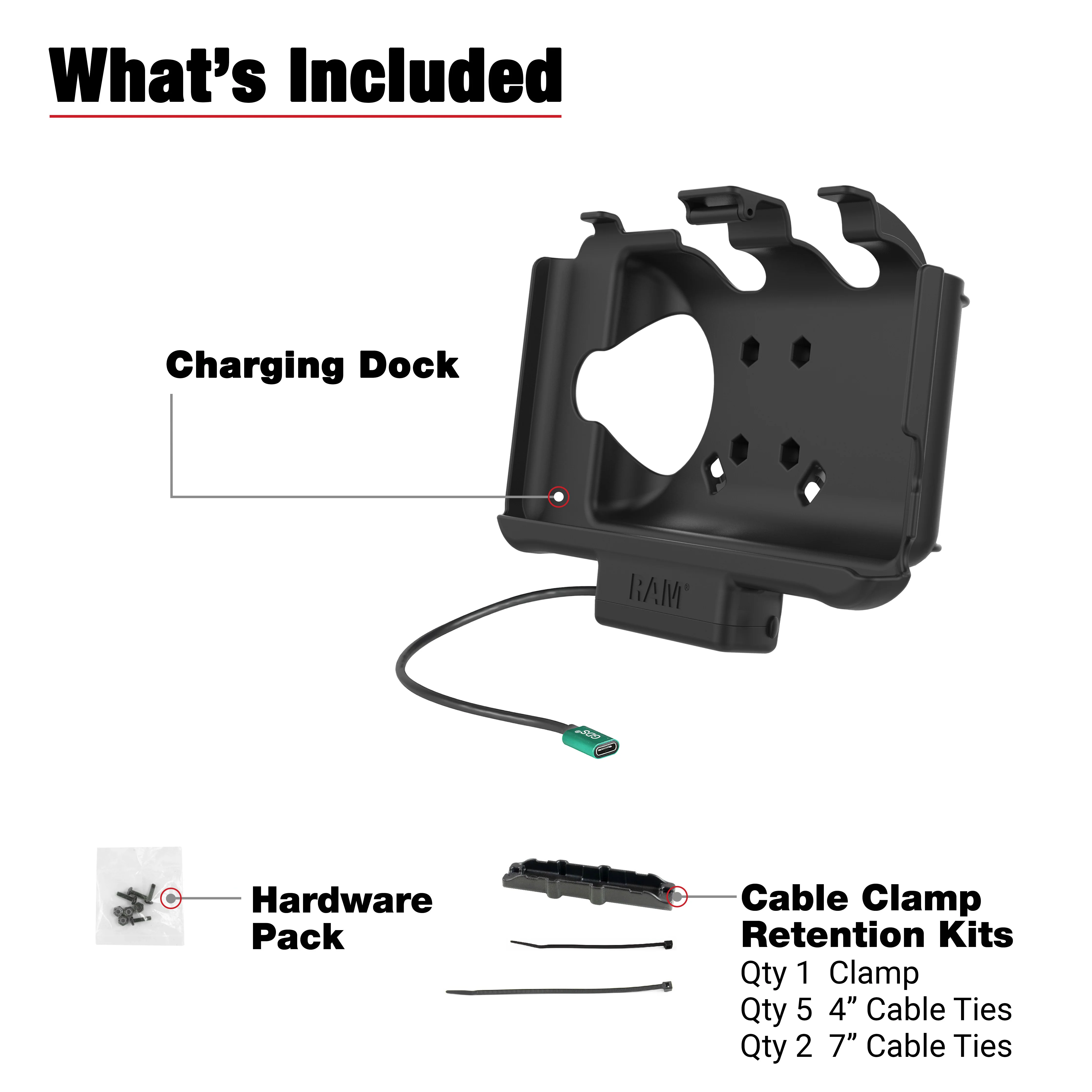 RAM® USB-C Powered Dock for Samsung Tab Active5 & 3 - Image 6