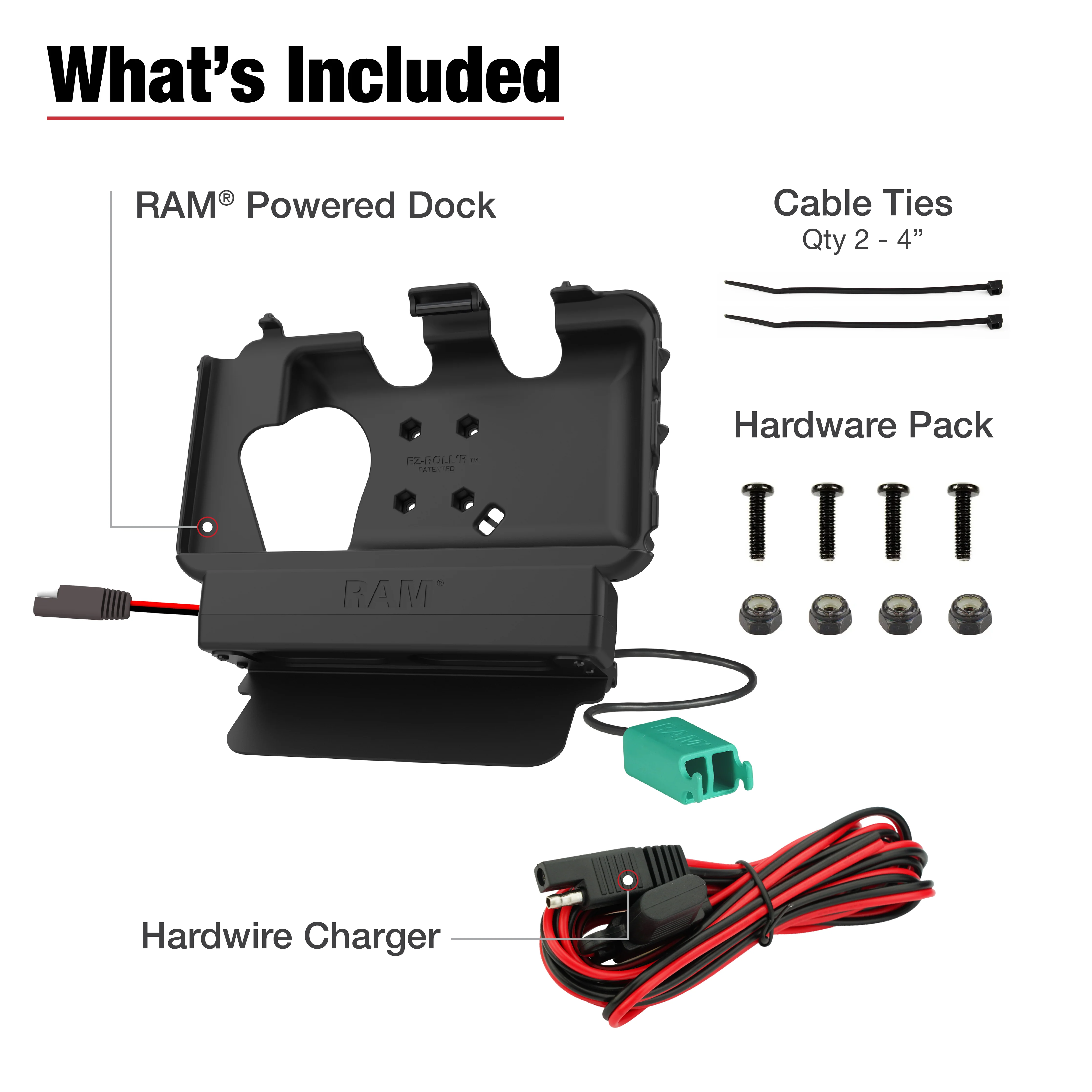 RAM® Power + Dual USB Dock for Tab Active5 & 3 with Speaker Box - Image 5