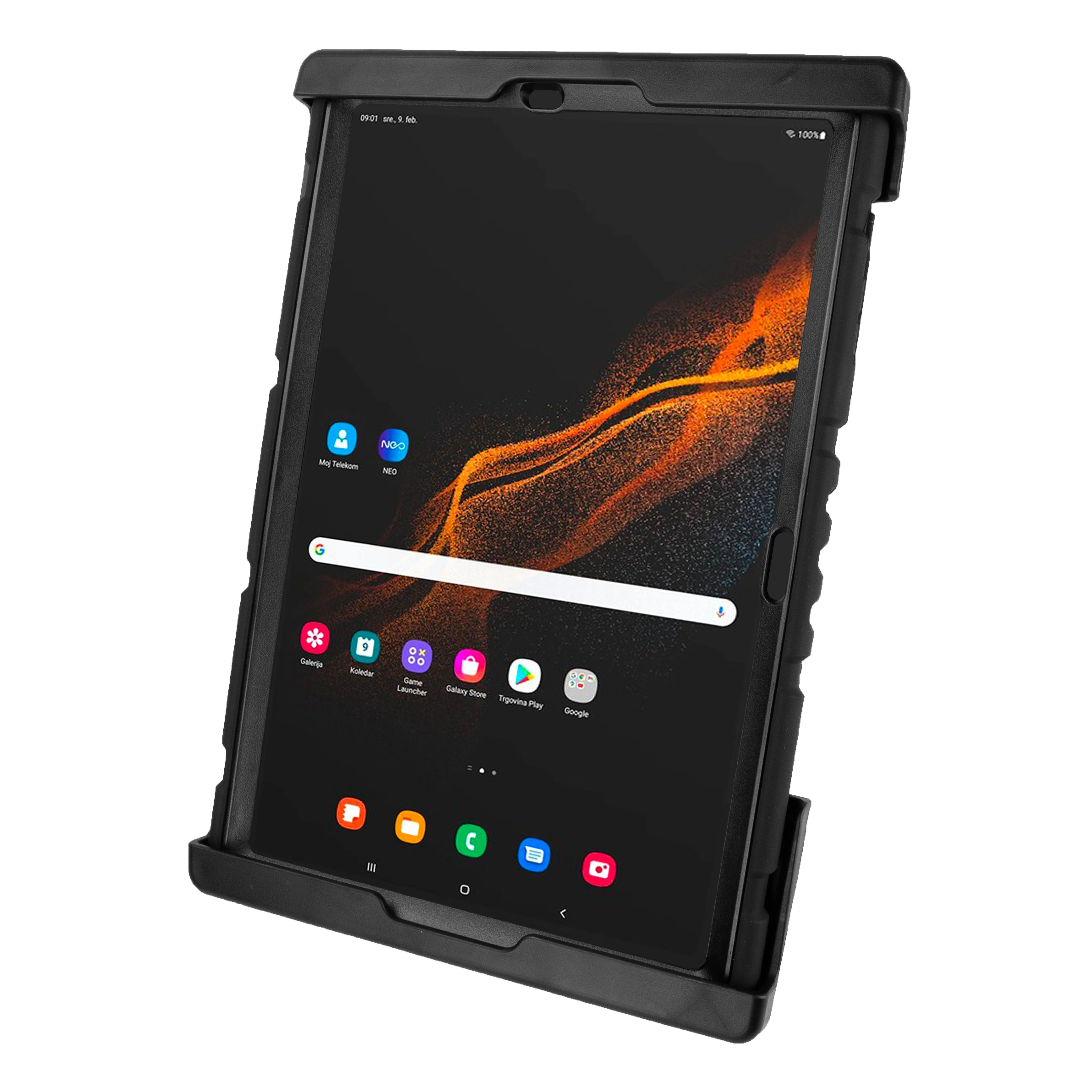 RAM® Tab-Lock™ Holder for Samsung Tab S7+, S7 FE, S8+ & S9+ with Case - Image 2