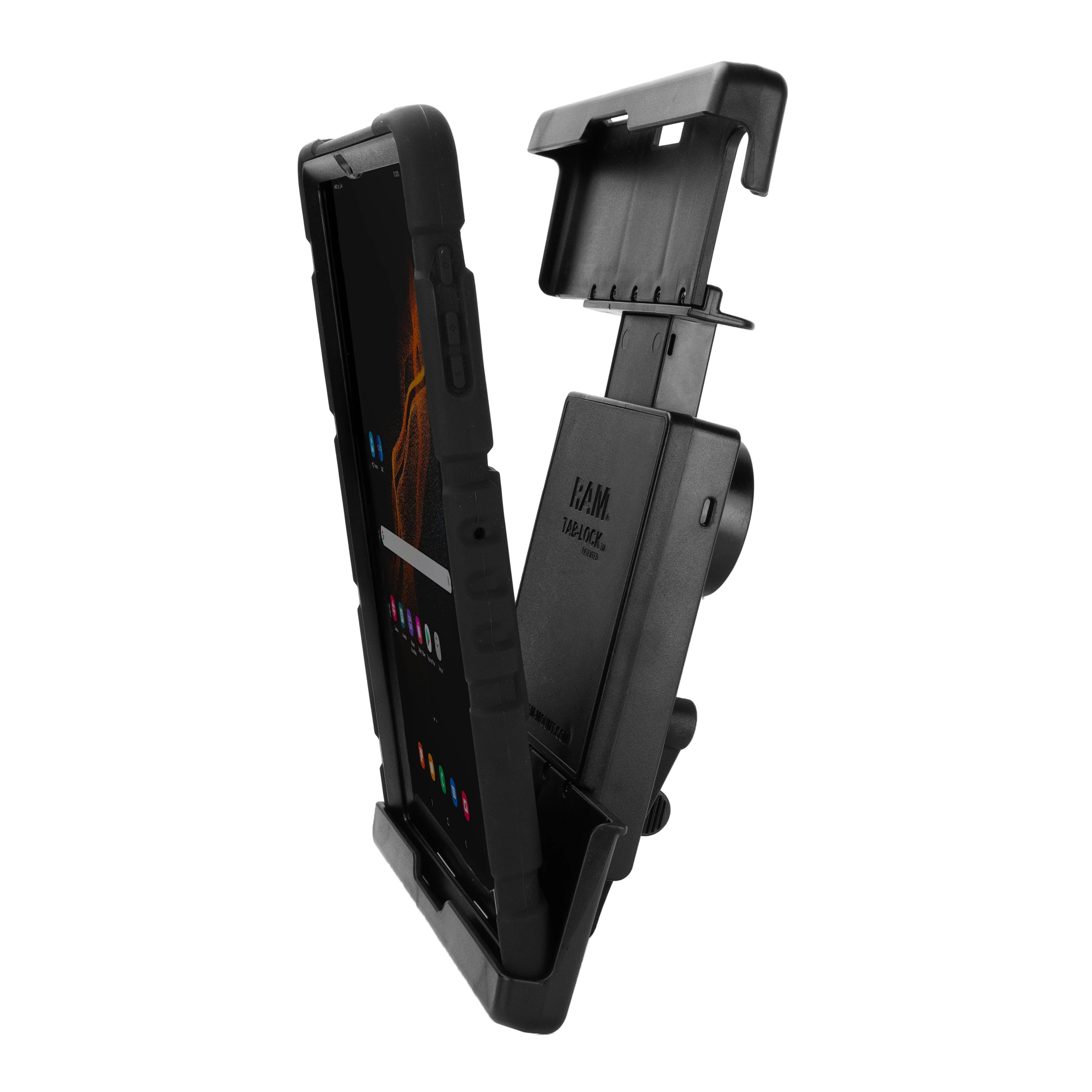RAM® Tab-Lock™ Holder for Samsung Tab S7+, S7 FE, S8+ & S9+ with Case - Image 4