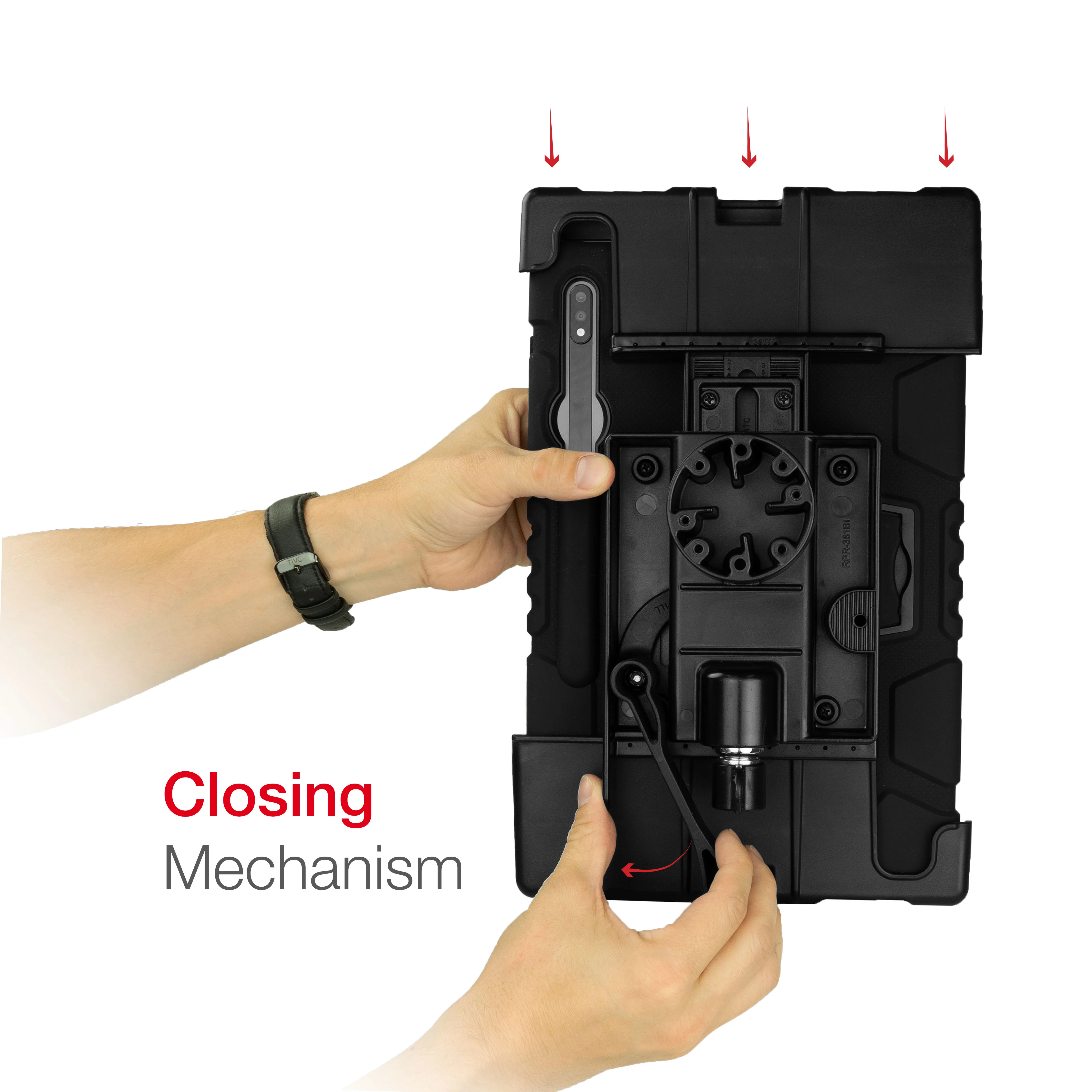 RAM® Tab-Lock™ Holder for Samsung Tab S7+, S7 FE, S8+ & S9+ with Case - Image 5