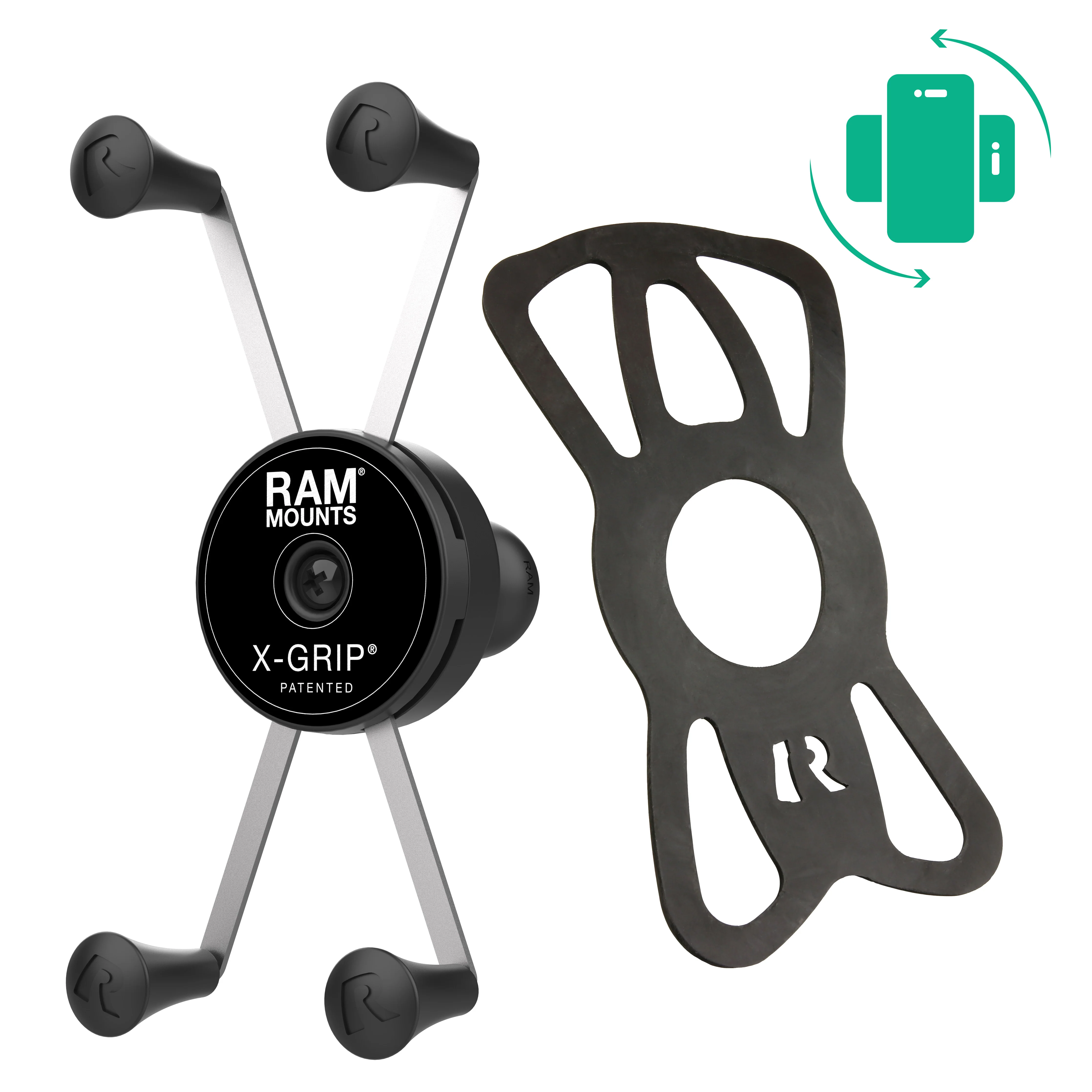 RAM® Rotating X-Grip® Large Phone Holder with Ball - B Size - Image 2