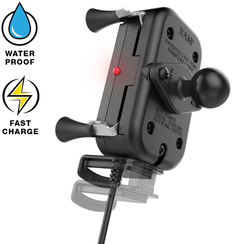 RAM® Tough-Charge™ with X-Grip® 15W Waterproof Wireless Charging Holder - Image 3