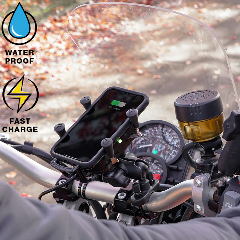 RAM® Tough-Charge™ 15W Waterproof Wireless Charging Holder with Charger - Image 5