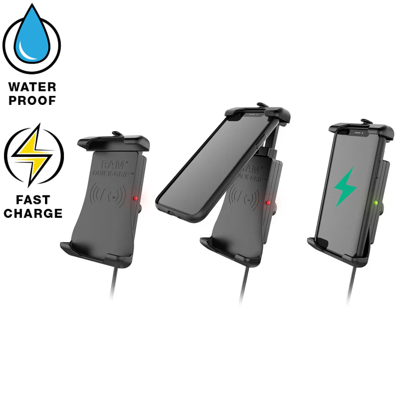 RAM® Quick-Grip™ 15W Waterproof Wireless Charging Holder with Ball - Image 2