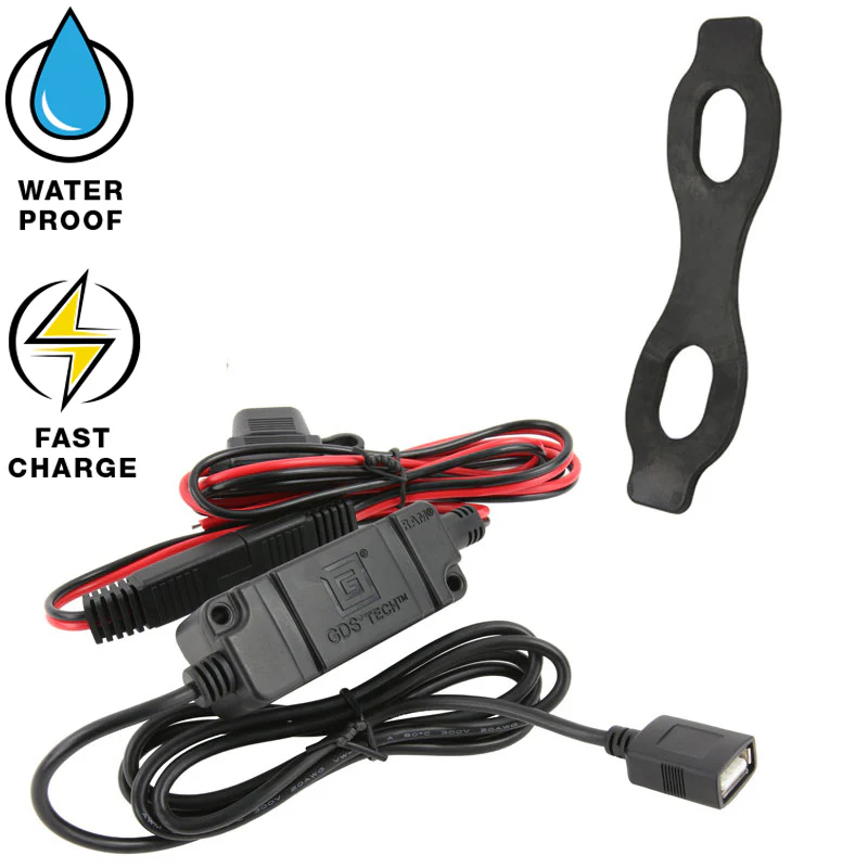 RAM® Quick-Grip™ 15W Waterproof Wireless Charging Holder with Charger - Image 6