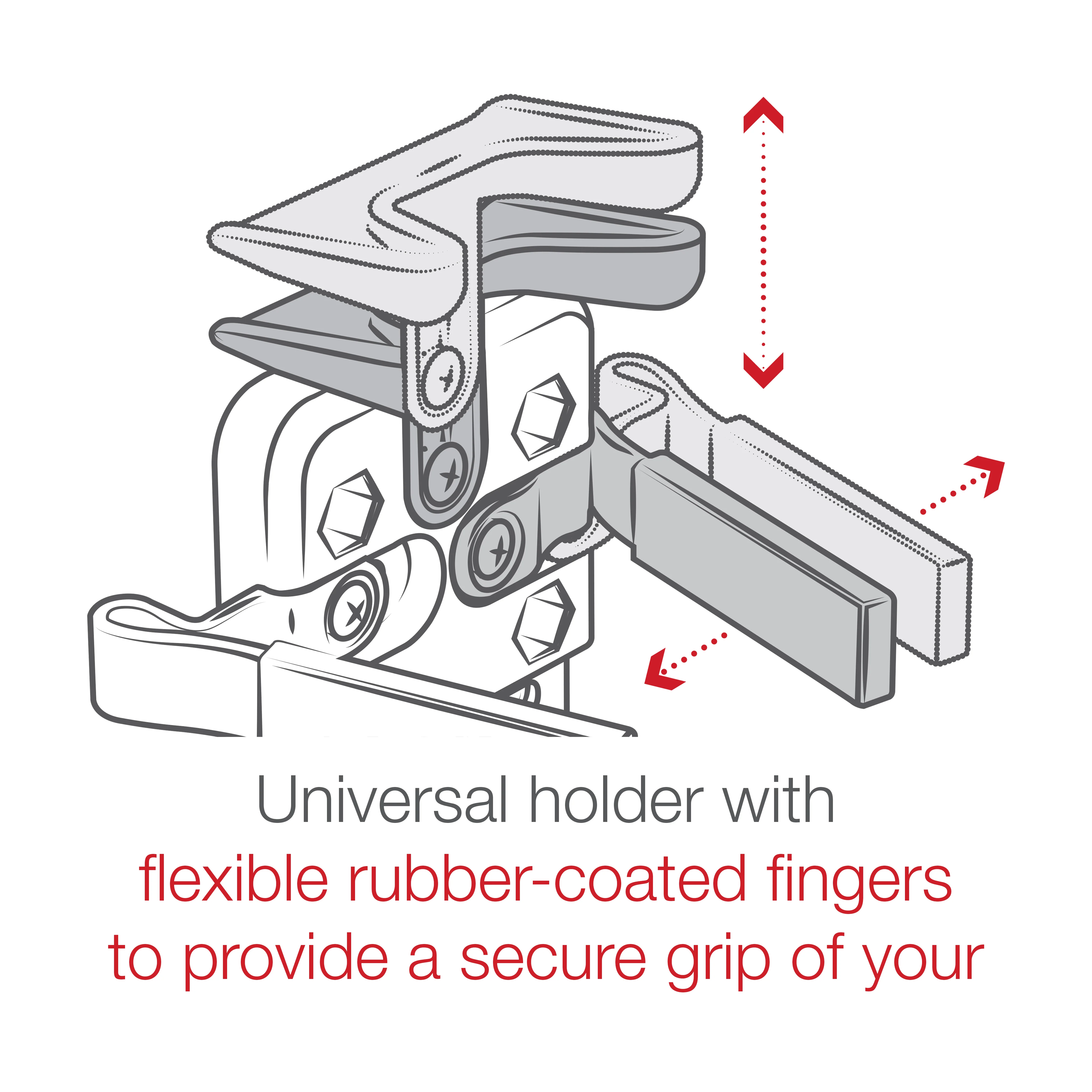 RAM® Finger-Grip™ Universal GPS and Radio Holder - Image 8