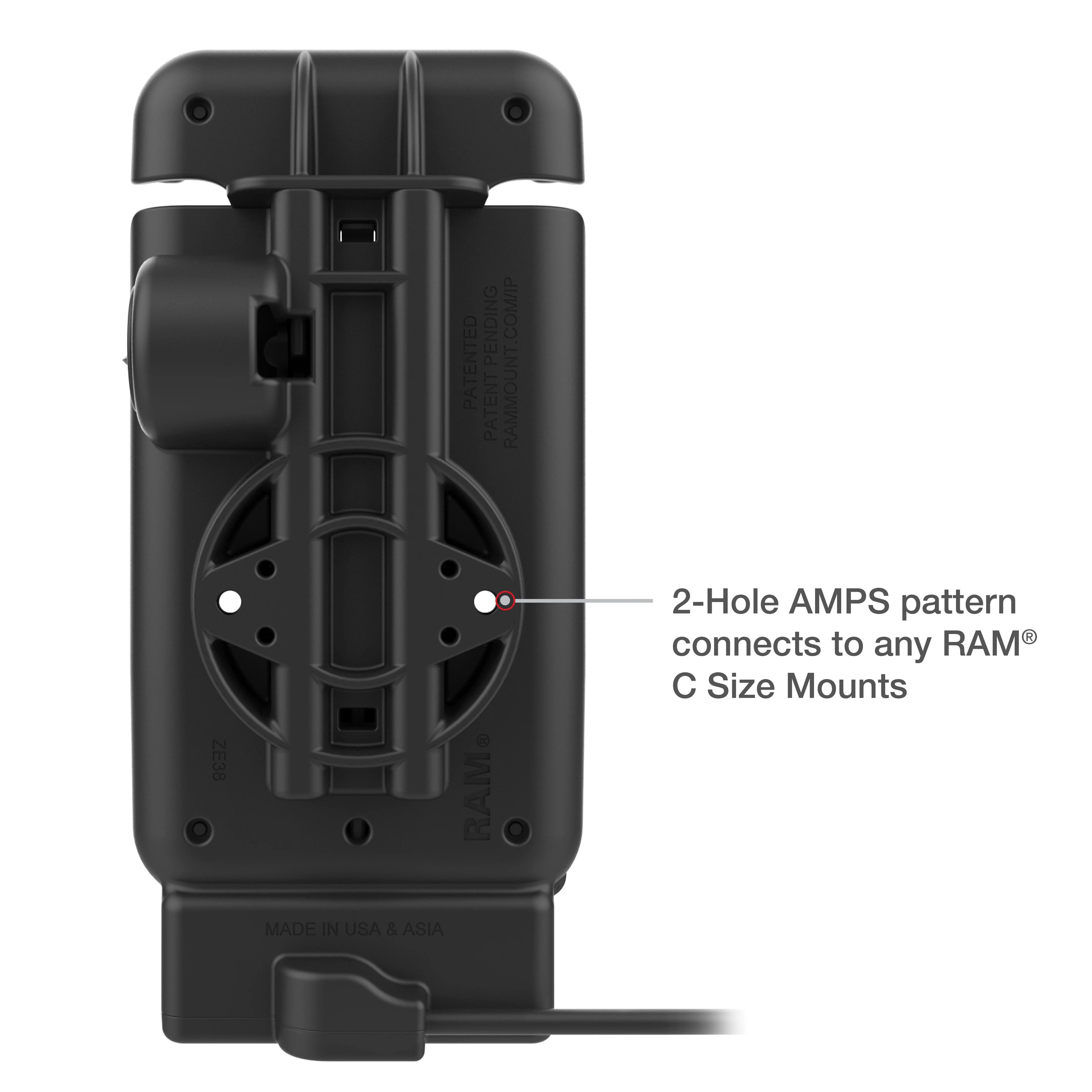 RAM® Powered Vehicle Dock for XCover7 Pro & 6 Pro Without Case - Image 4