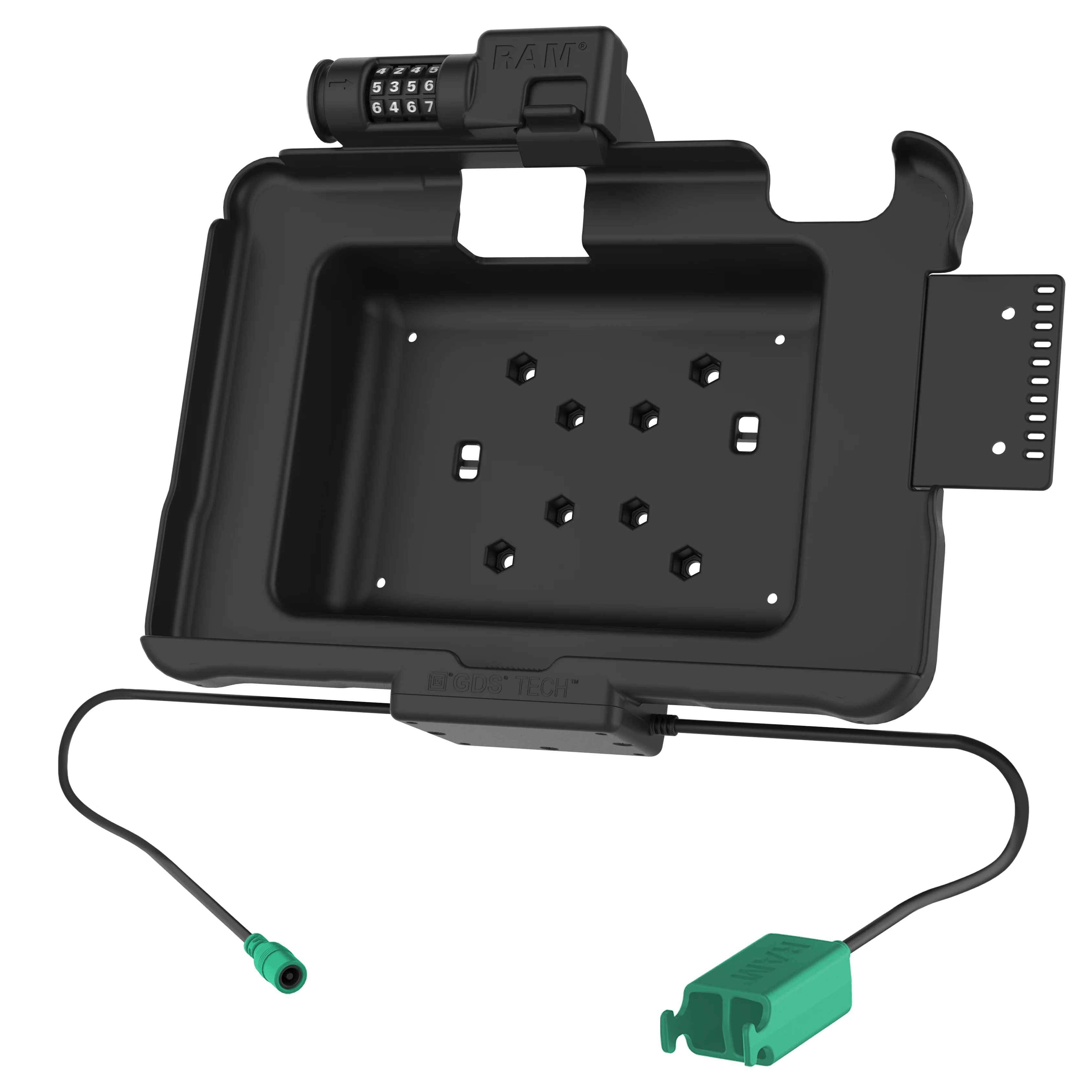 GDS® Combo Locking Power + Dual USB Dock for Zebra ET5x 10.1" Series - Image 2