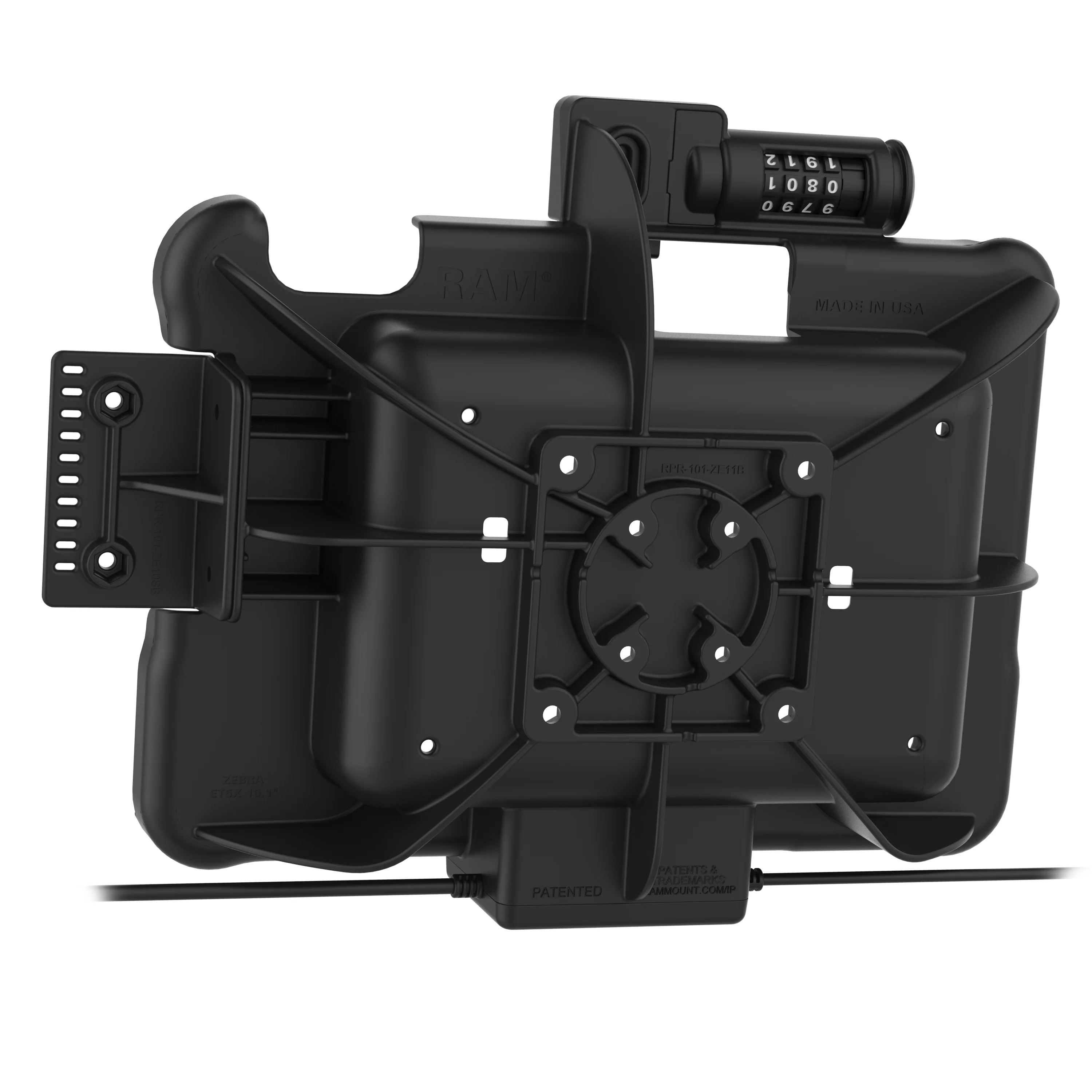 GDS® Combo Locking Power + Data & DB9 Dock for Zebra ET5x 10.1" Series - Image 4
