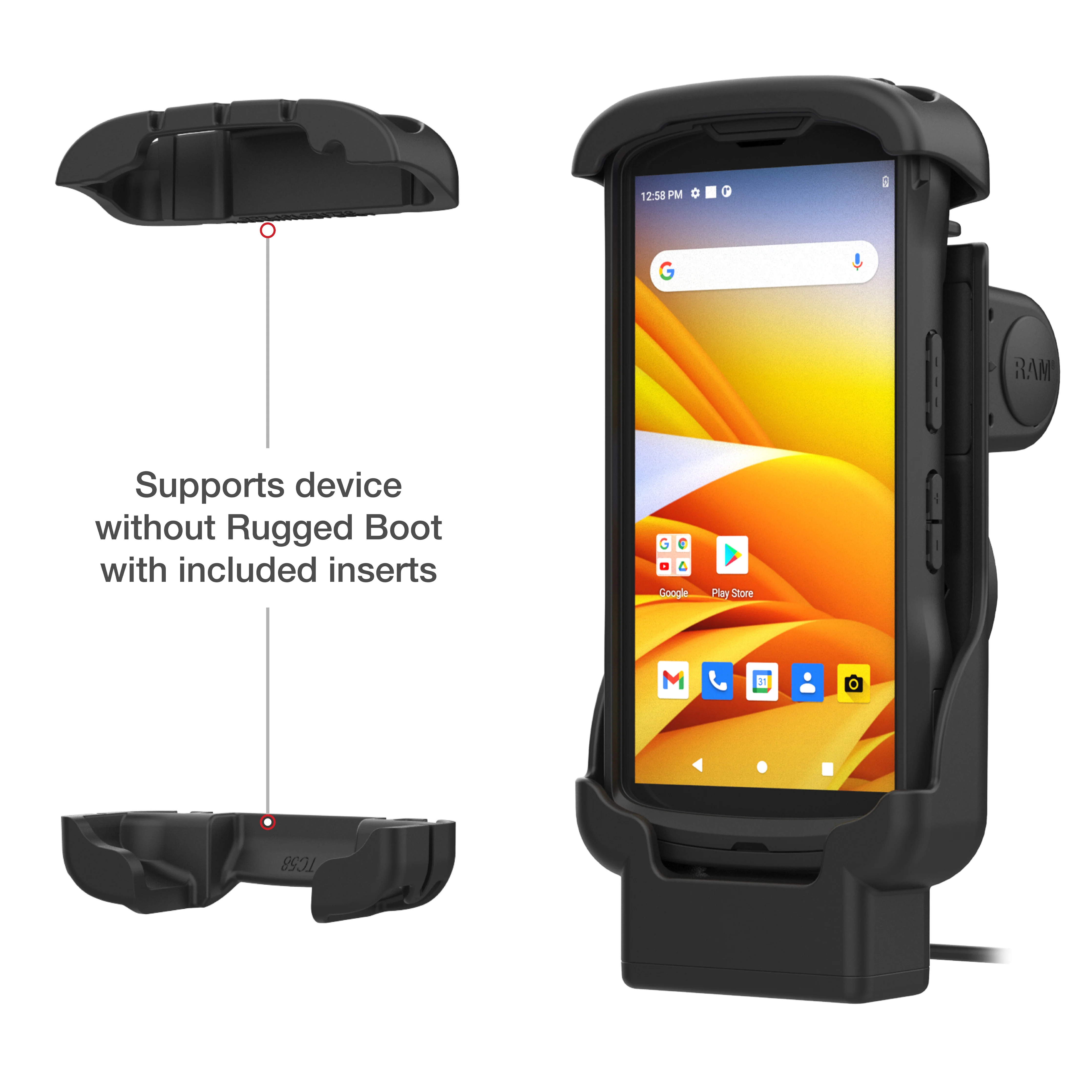 RAM® Form-Fit Powered Dock for Zebra TC53 & TC58 - Image 4