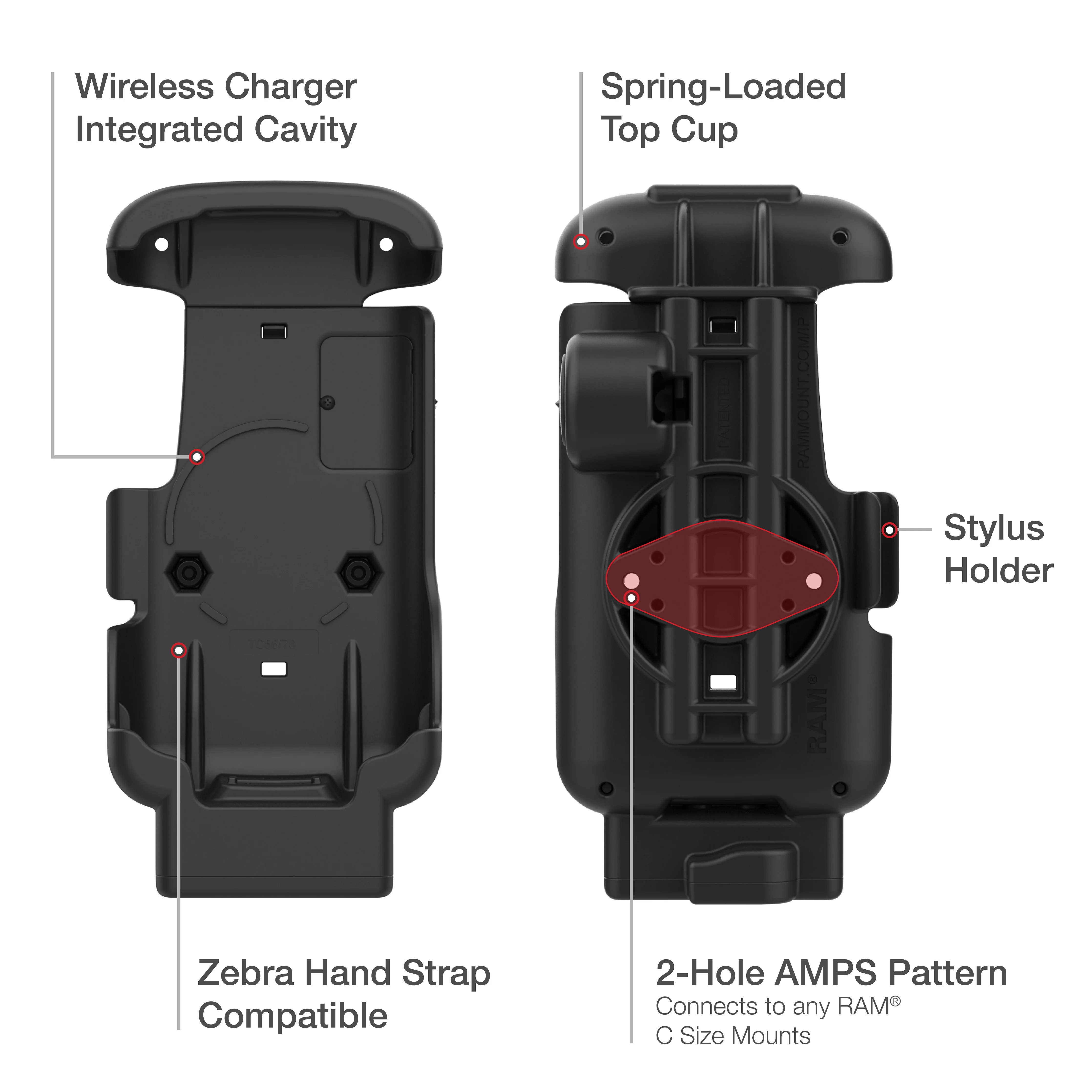 RAM® Form-Fit Holder for Zebra TC73 & TC78 - Image 6