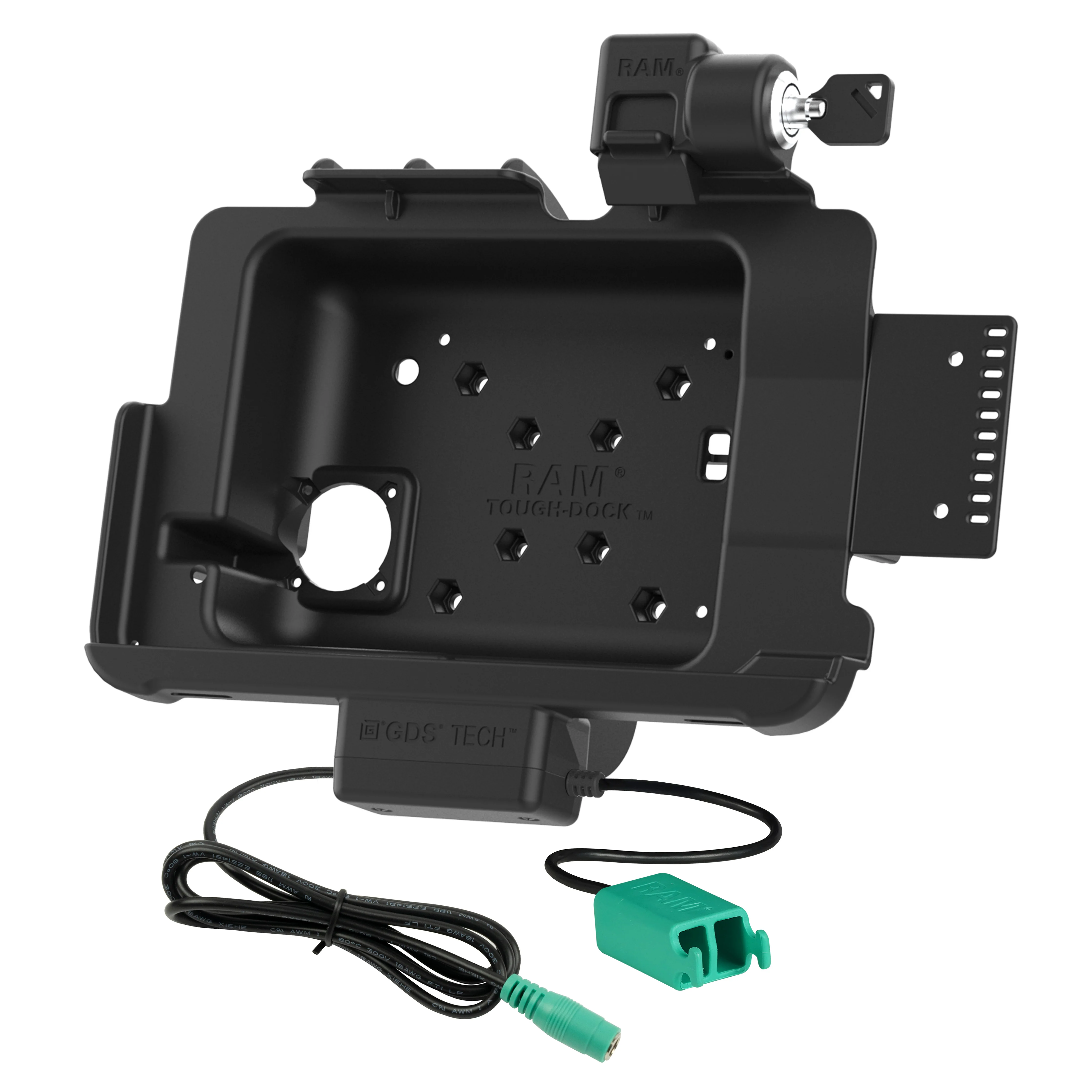 Locking RAM® Tough-Dock™ Power + Dual USB for Zebra ET4x 10" - Image 2