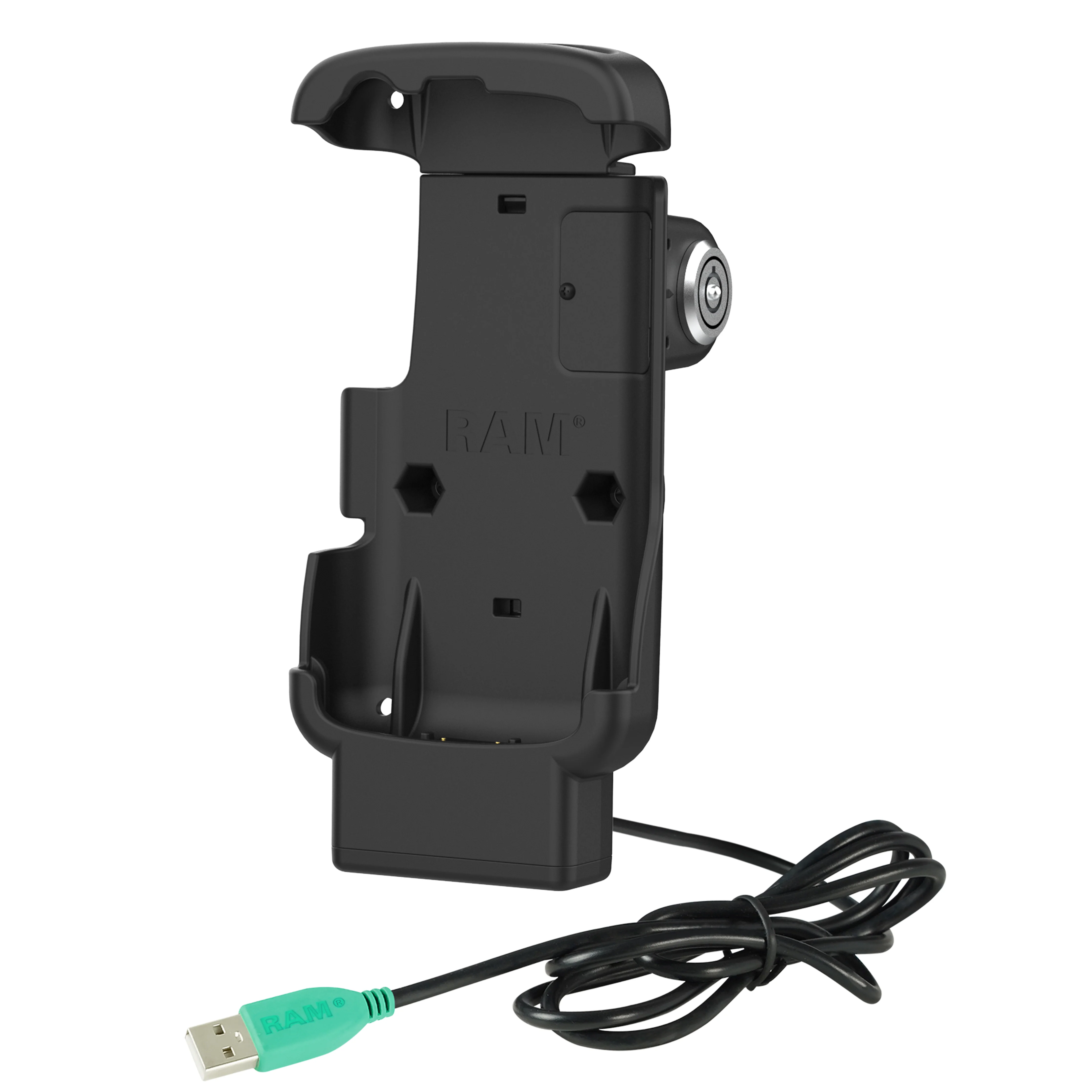 RAM® Locking Form-Fit Powered Dock for Zebra TC22 & TC27 with Boot - Image 2