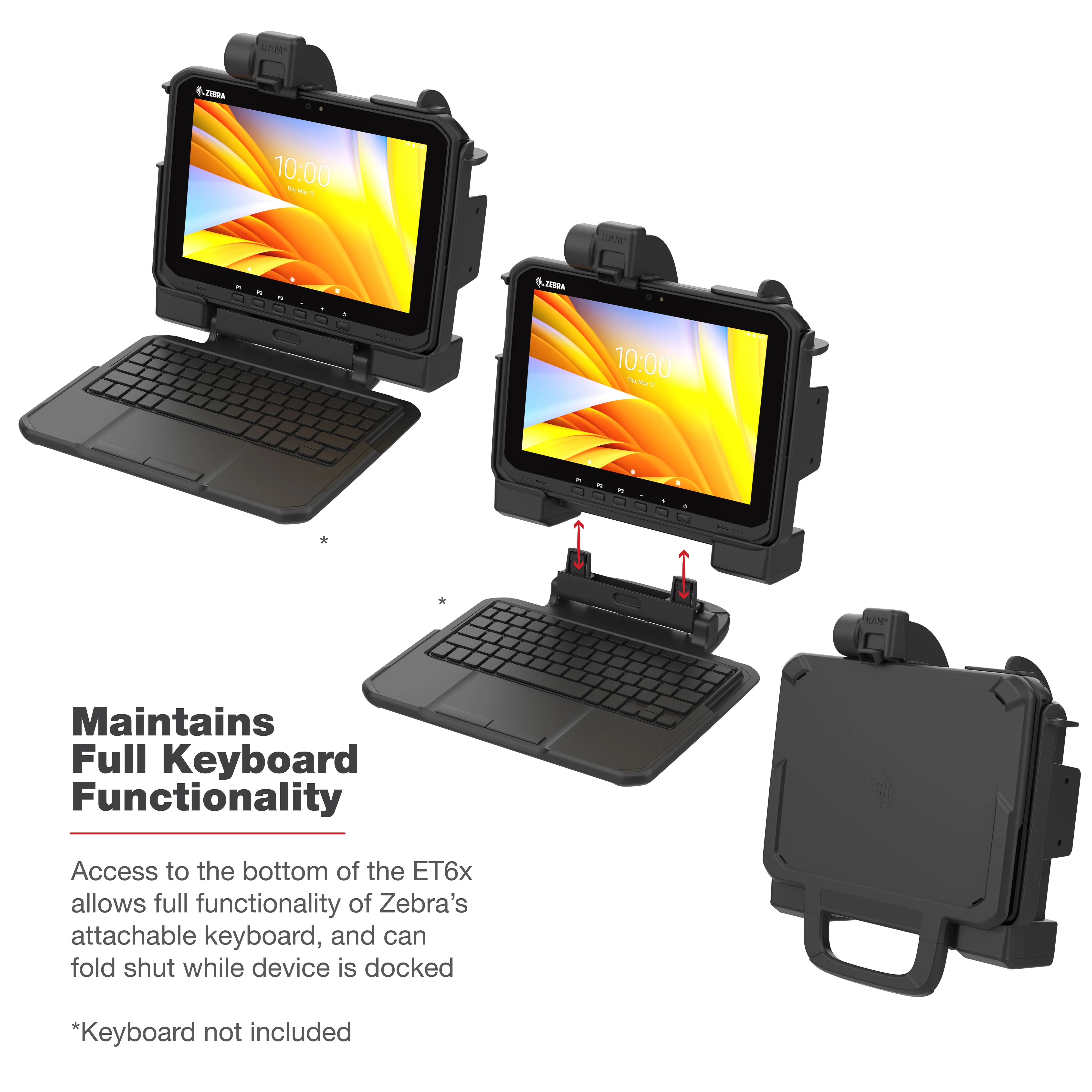 RAM® Power + Data Locking Dock for Zebra ET6x - Image 7