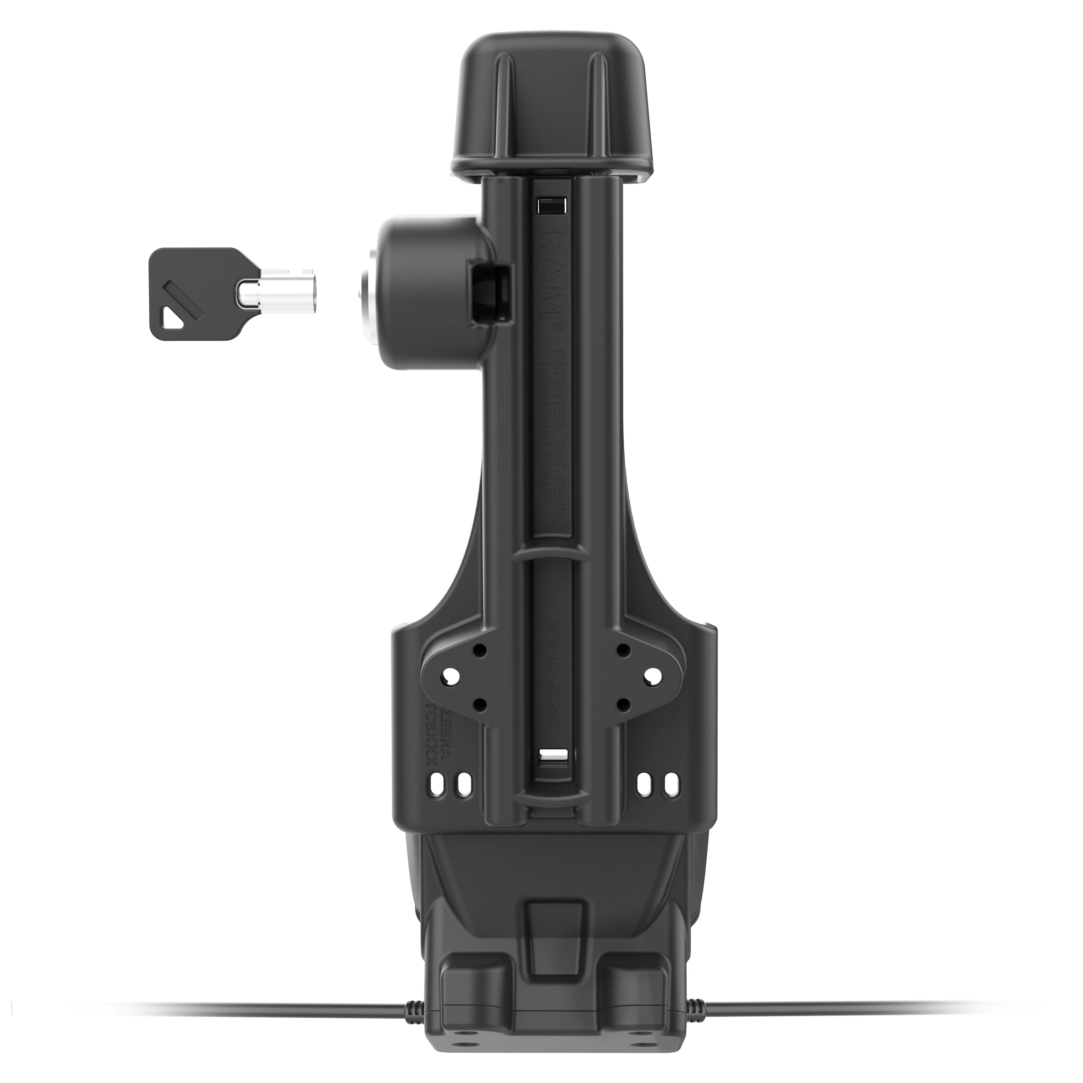 RAM® Locking Powered Dock + Single USB-A for Zebra TC8300 - Heated Pins - Image 4