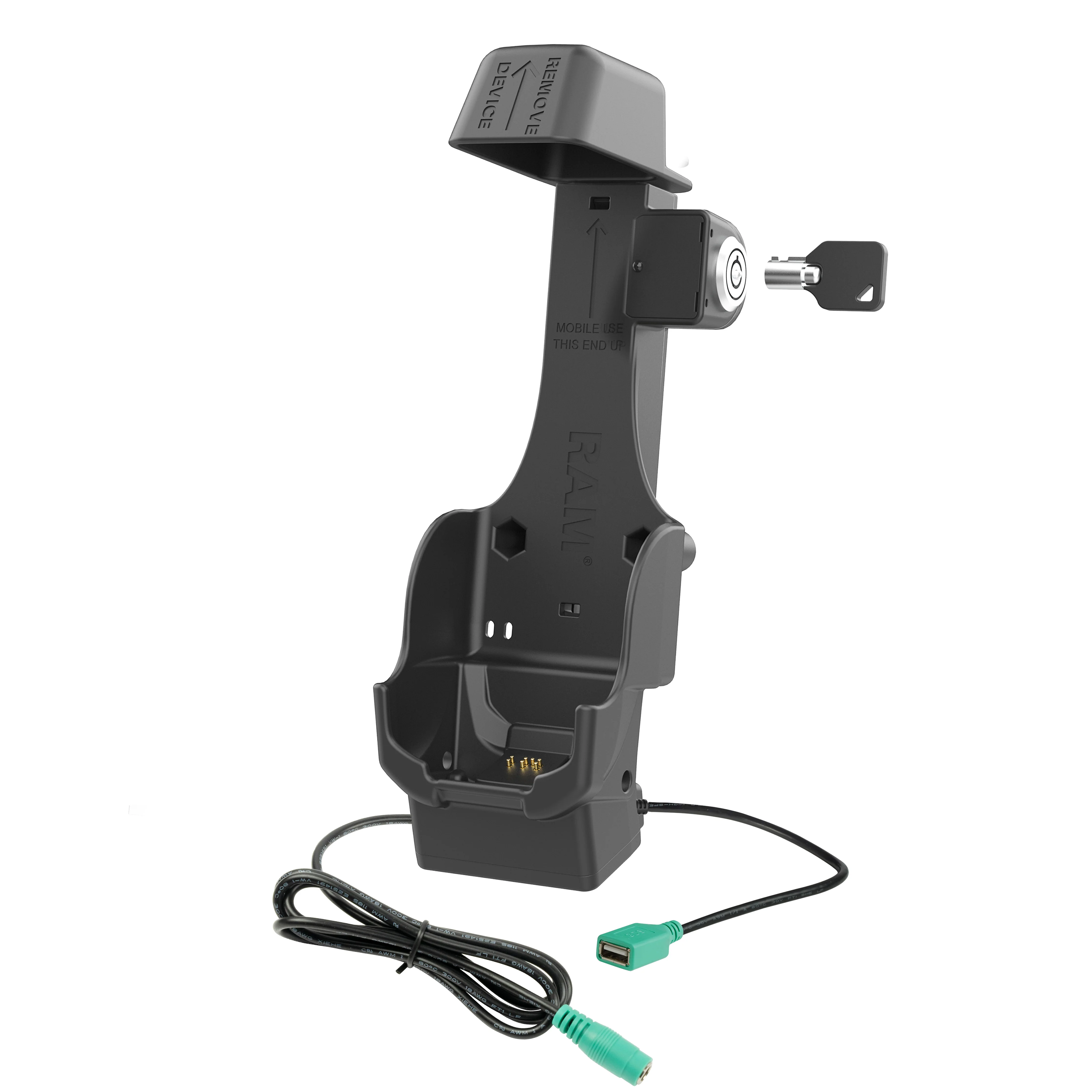 RAM® Locking Powered Dock + Single USB-A for Zebra TC8300 - Image 2