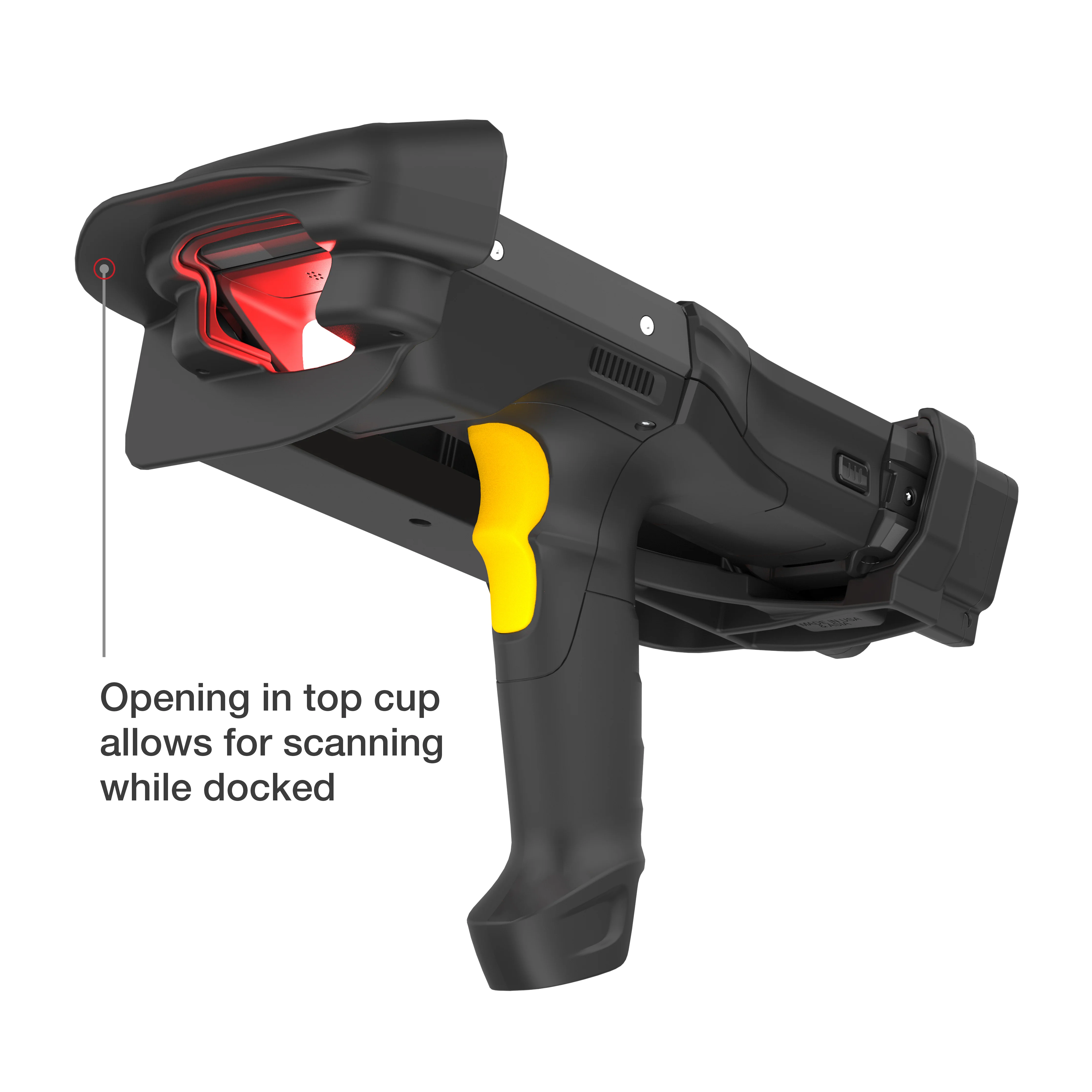 RAM® Locking Powered Dock + USB-A for Zebra MC9400/9300 - Heated Pins - Image 7