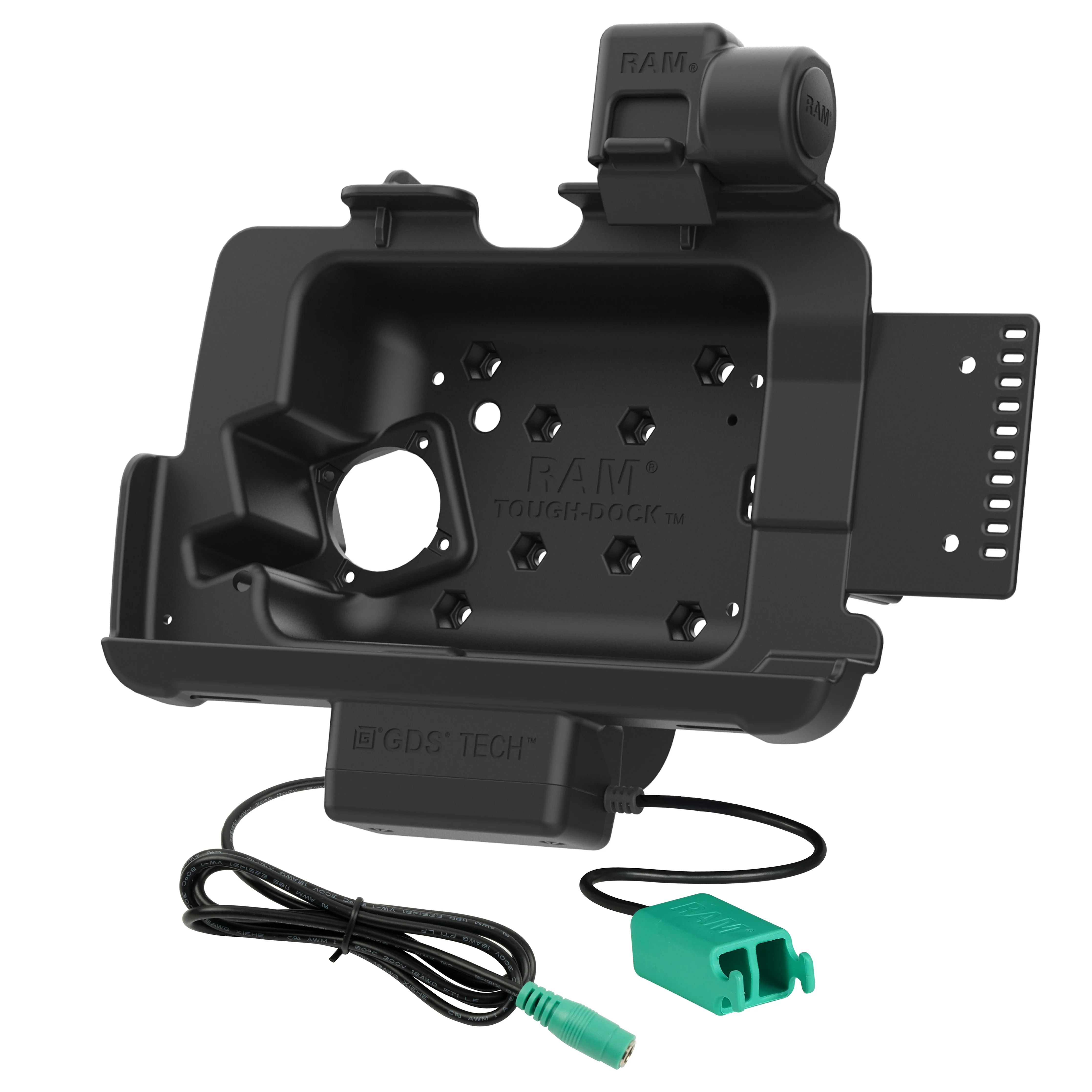 RAM® Tough-Dock™ Power + Dual USB with Latch for Zebra ET401 8" - Image 2