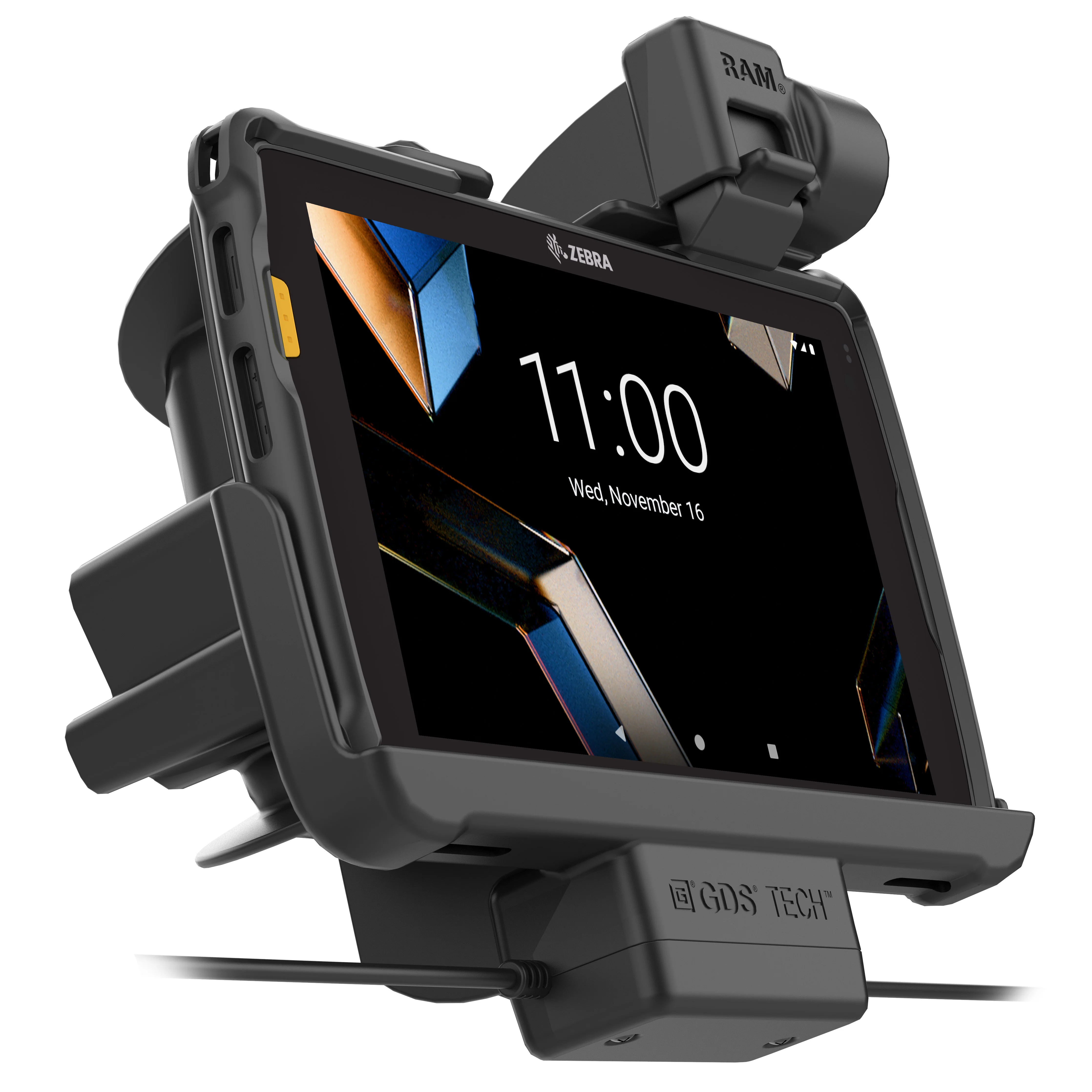 RAM® Tough-Dock™ Power + Dual USB with Latch for Zebra ET401 8" - Image 5