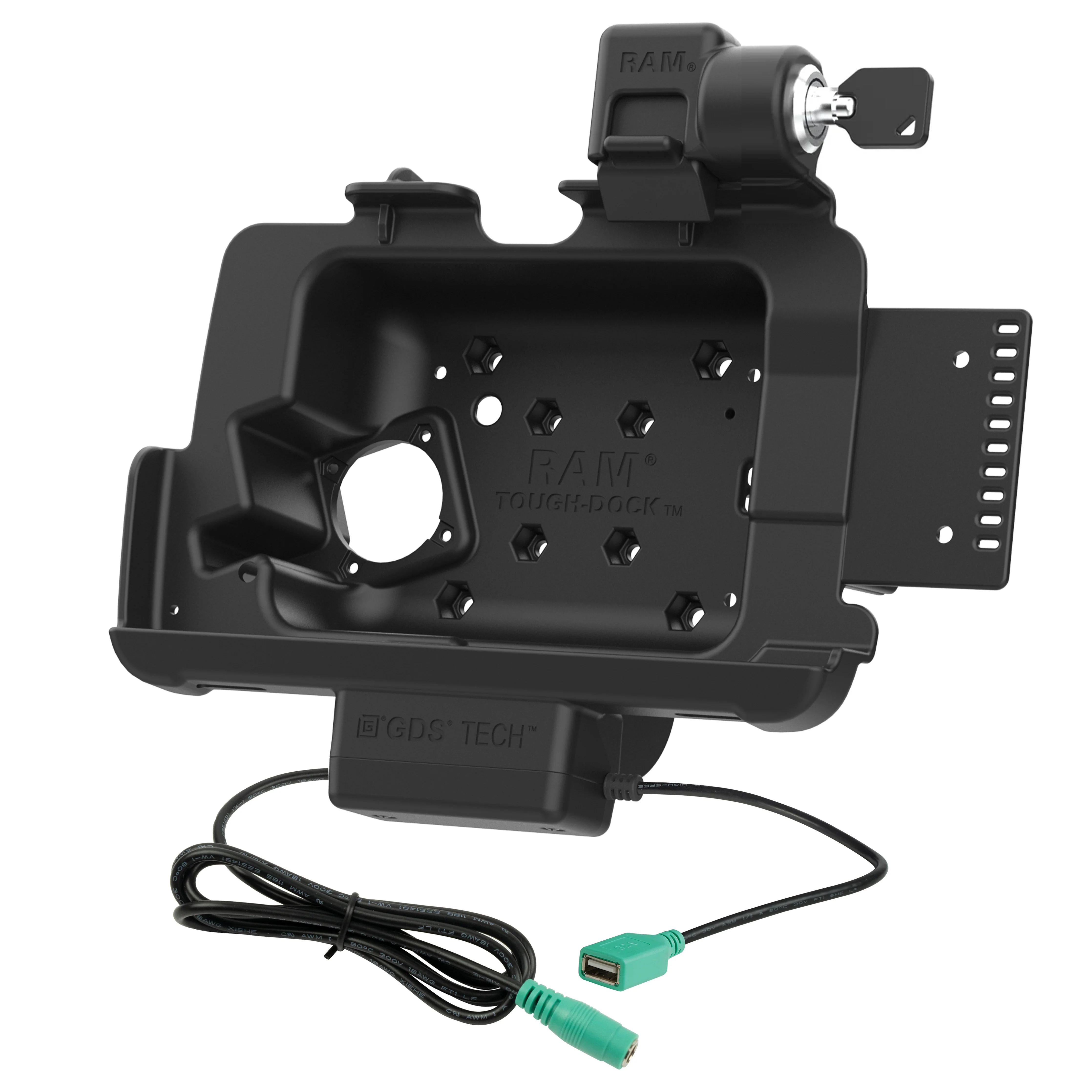 Locking RAM® Tough-Dock™ Power + Data for Zebra ET401 8" - Image 2