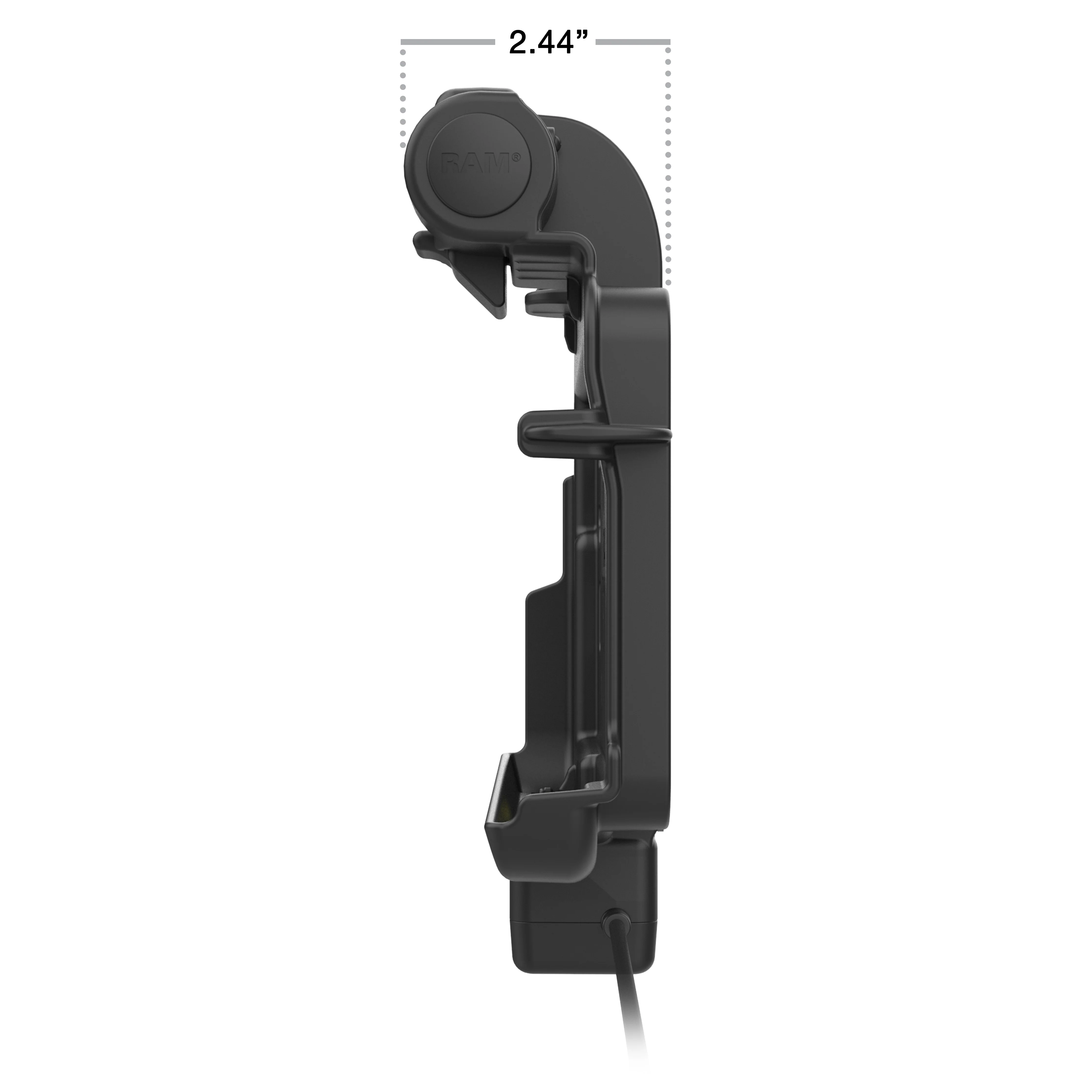 RAM® Thin-Dock™ + Dual USB for Zebra ET401 & ET4x 8" - Image 4